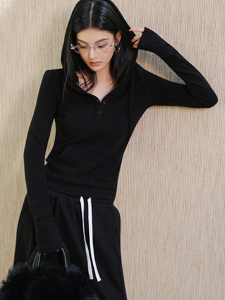 FU FRESH UP Knitted Brushed Slimming Drawstring Women&