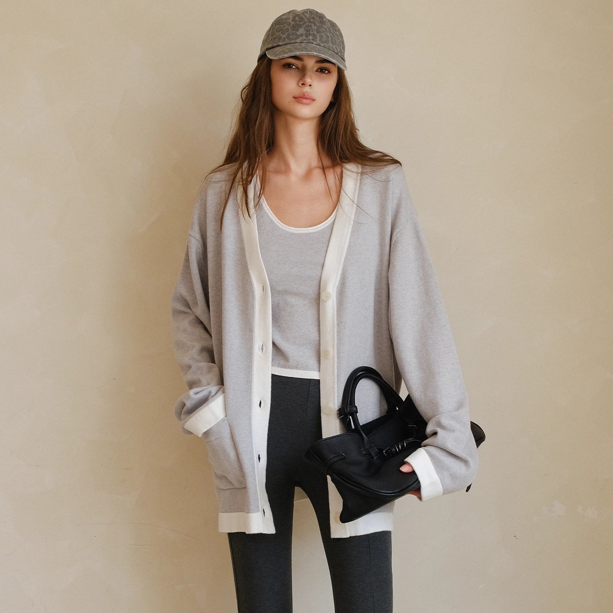 FU_FRESH_UP_Lazy_V-neck_Cashmere_Cotton_Knit_Set_MISSTT