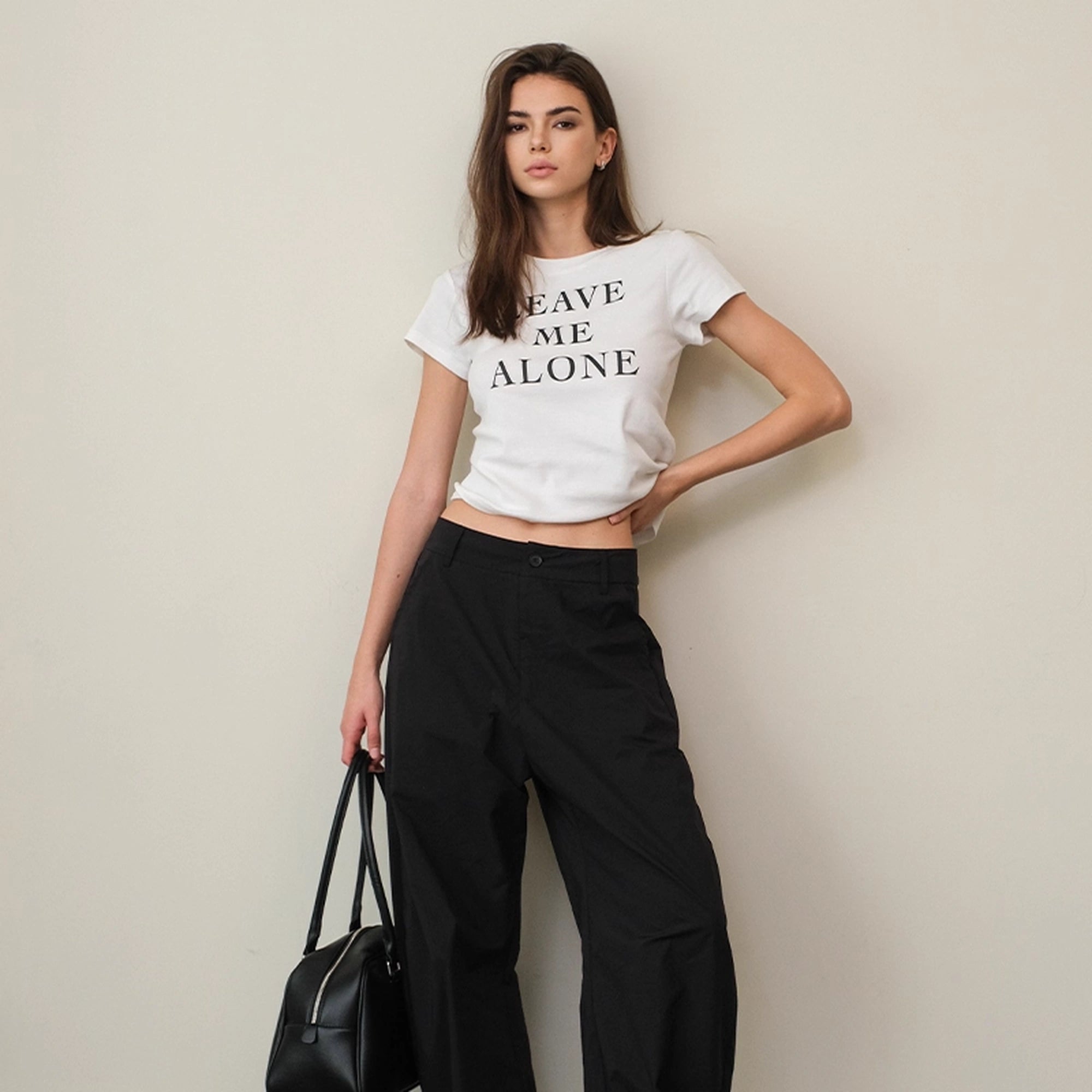 FU_FRESH_UP_Leave_Me_Alone_Slogan_Contrast_Color_Tee_V-Neck_T-Shirt_Long-Sleeve_MISSTT
