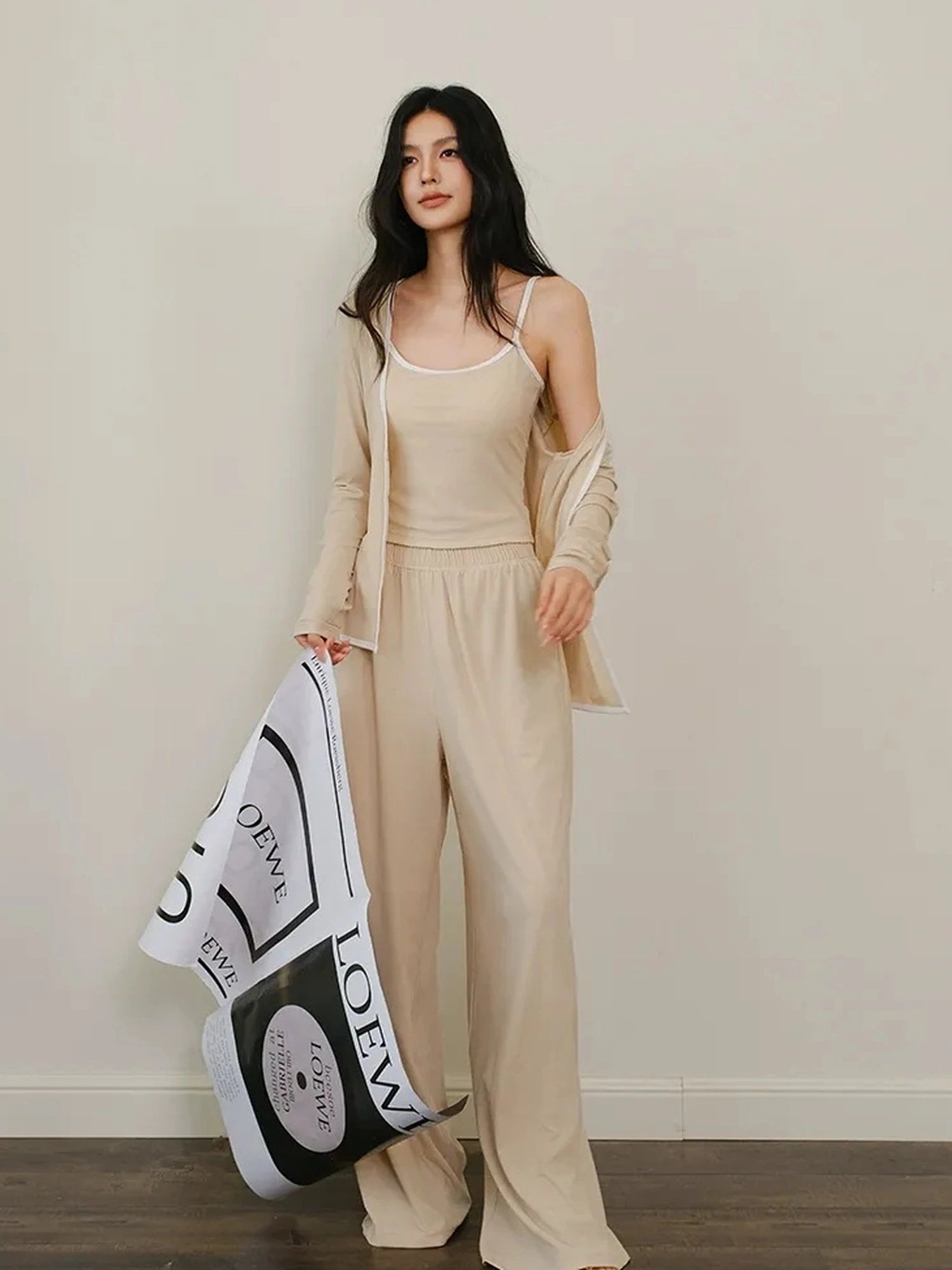 FU FRESH UP Leisure Fit Lyocell Knit Set