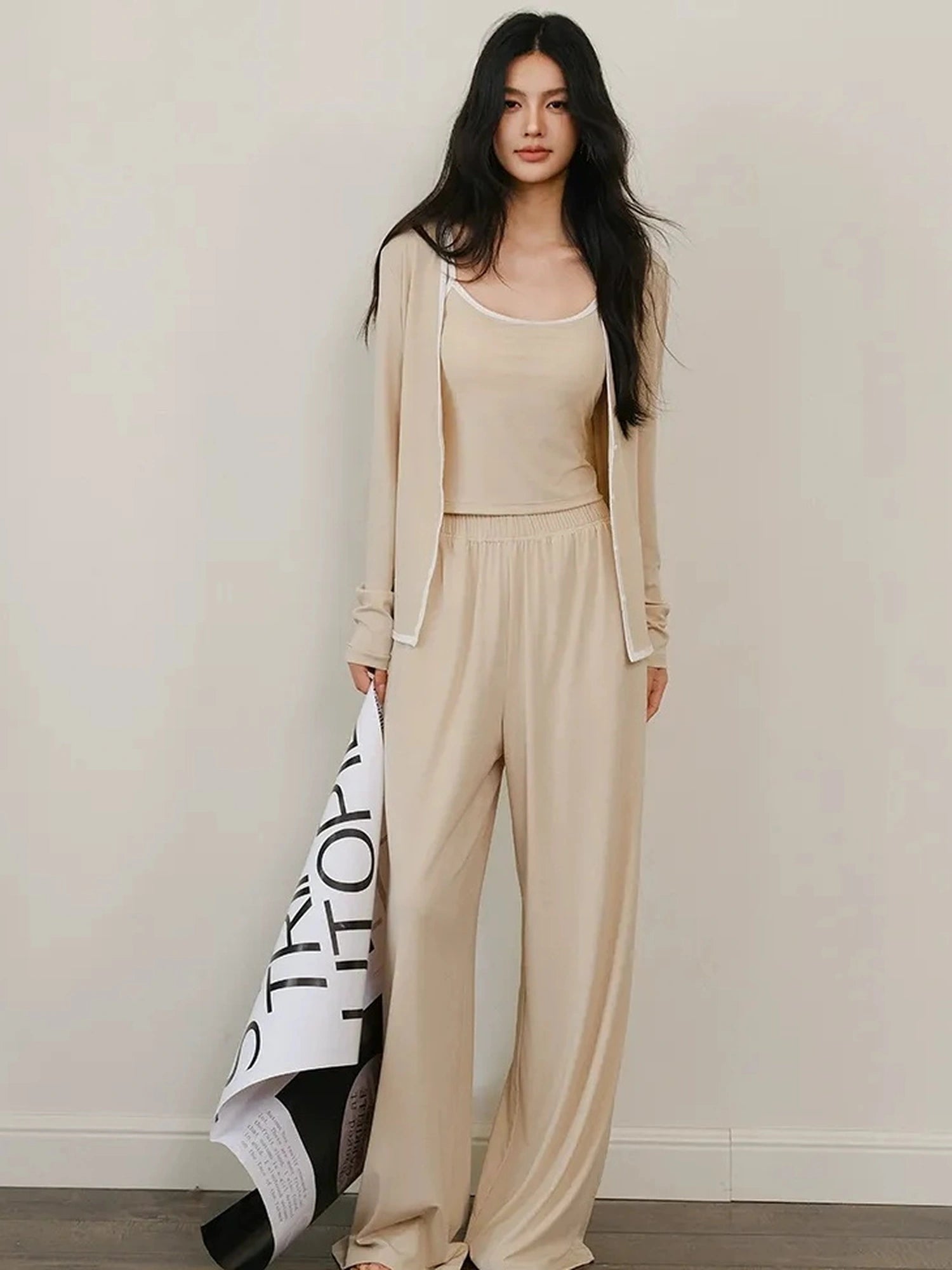 FU FRESH UP Leisure Fit Lyocell Knit Set