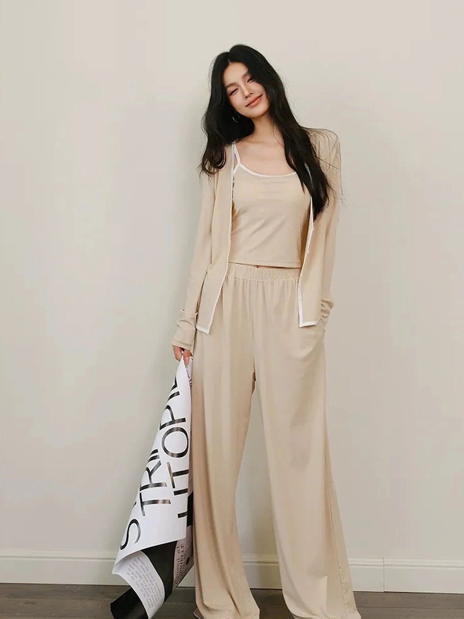 FU FRESH UP Leisure Fit Lyocell Knit Set