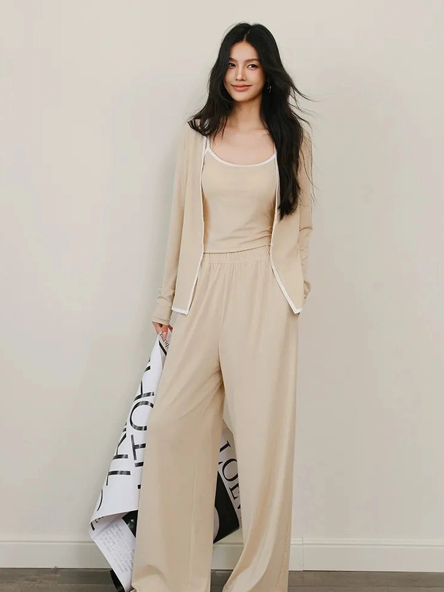FU FRESH UP Leisure Fit Lyocell Knit Set