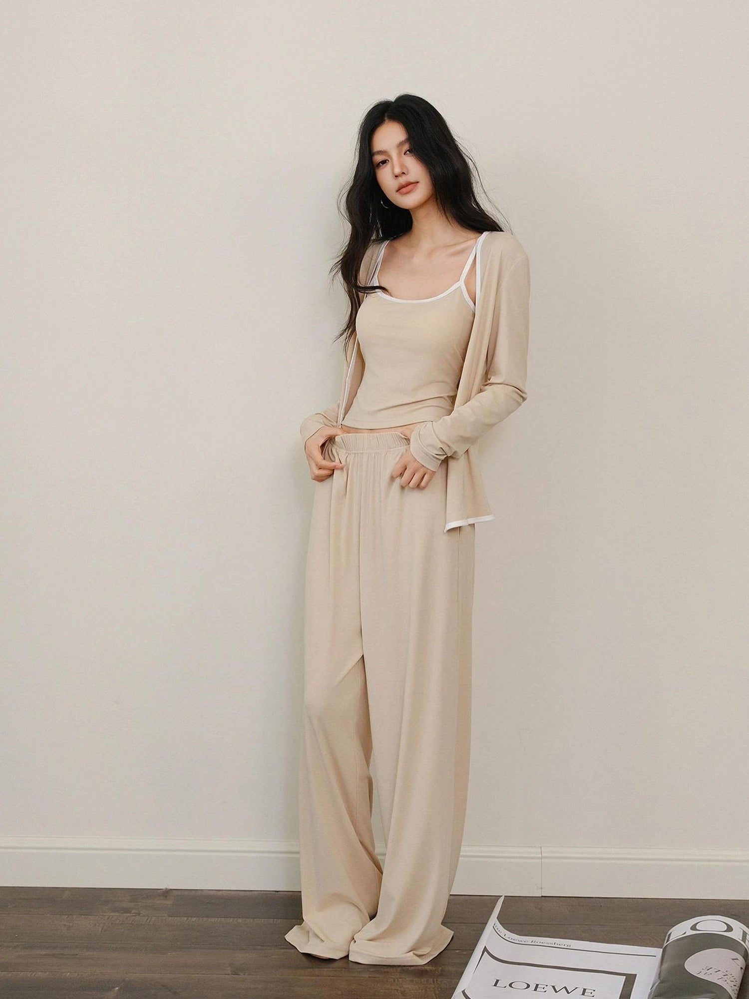 FU FRESH UP Leisure Fit Lyocell Knit Set