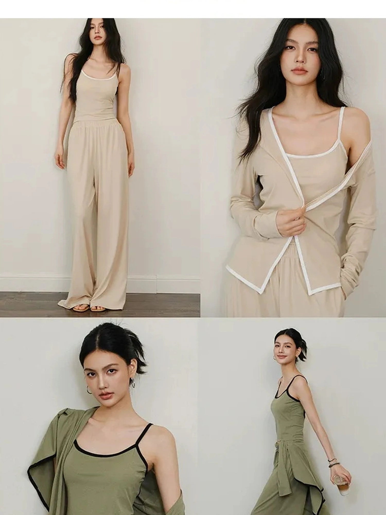 FU FRESH UP Leisure Fit Lyocell Knit Set