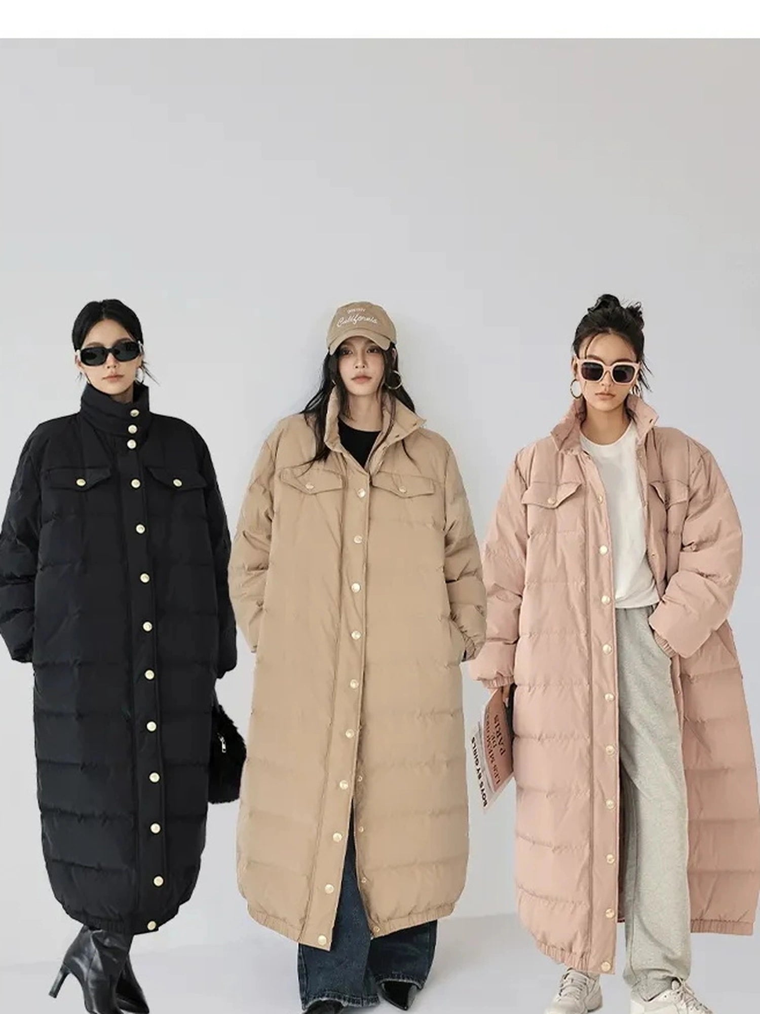 Lightweight Long Down Coat With Cloud Loft Warmth