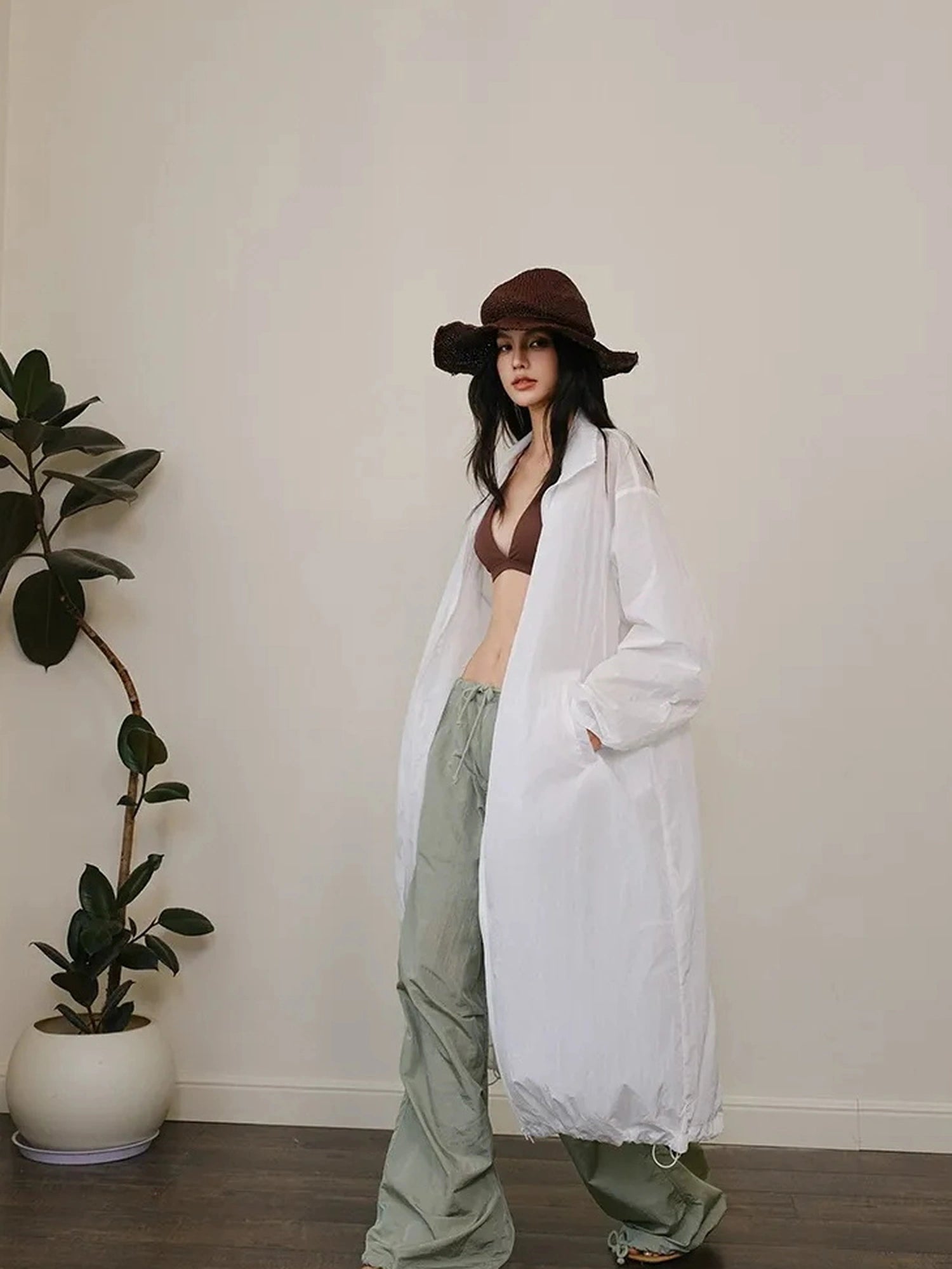 FU FRESH UP Lightweight Oversized Sun Protection Coat