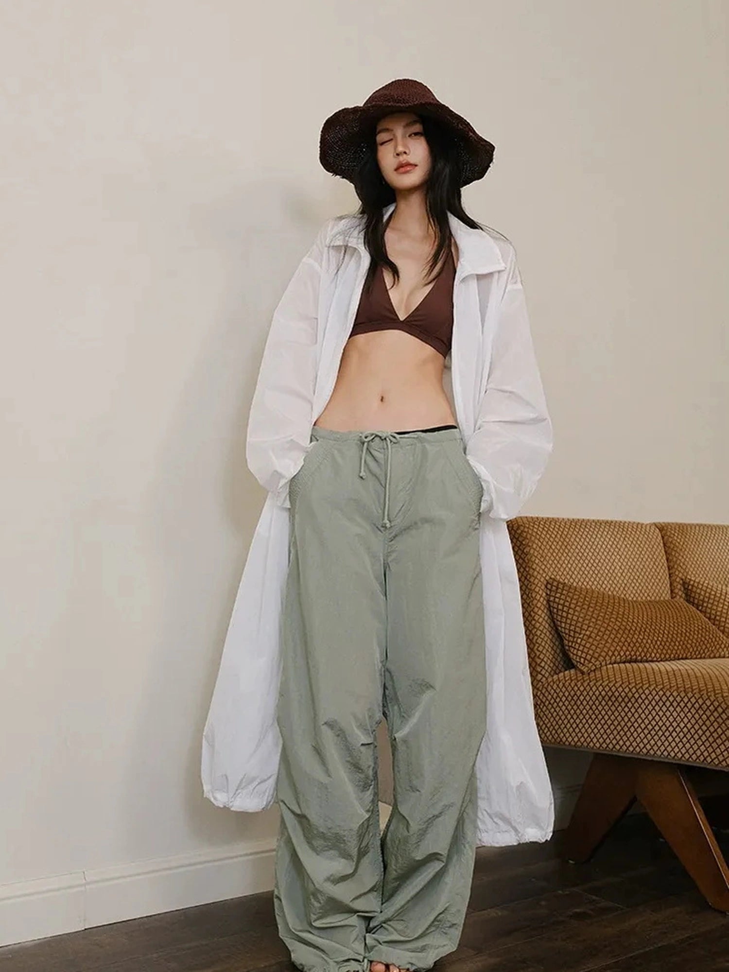 FU FRESH UP Lightweight Oversized Sun Protection Coat