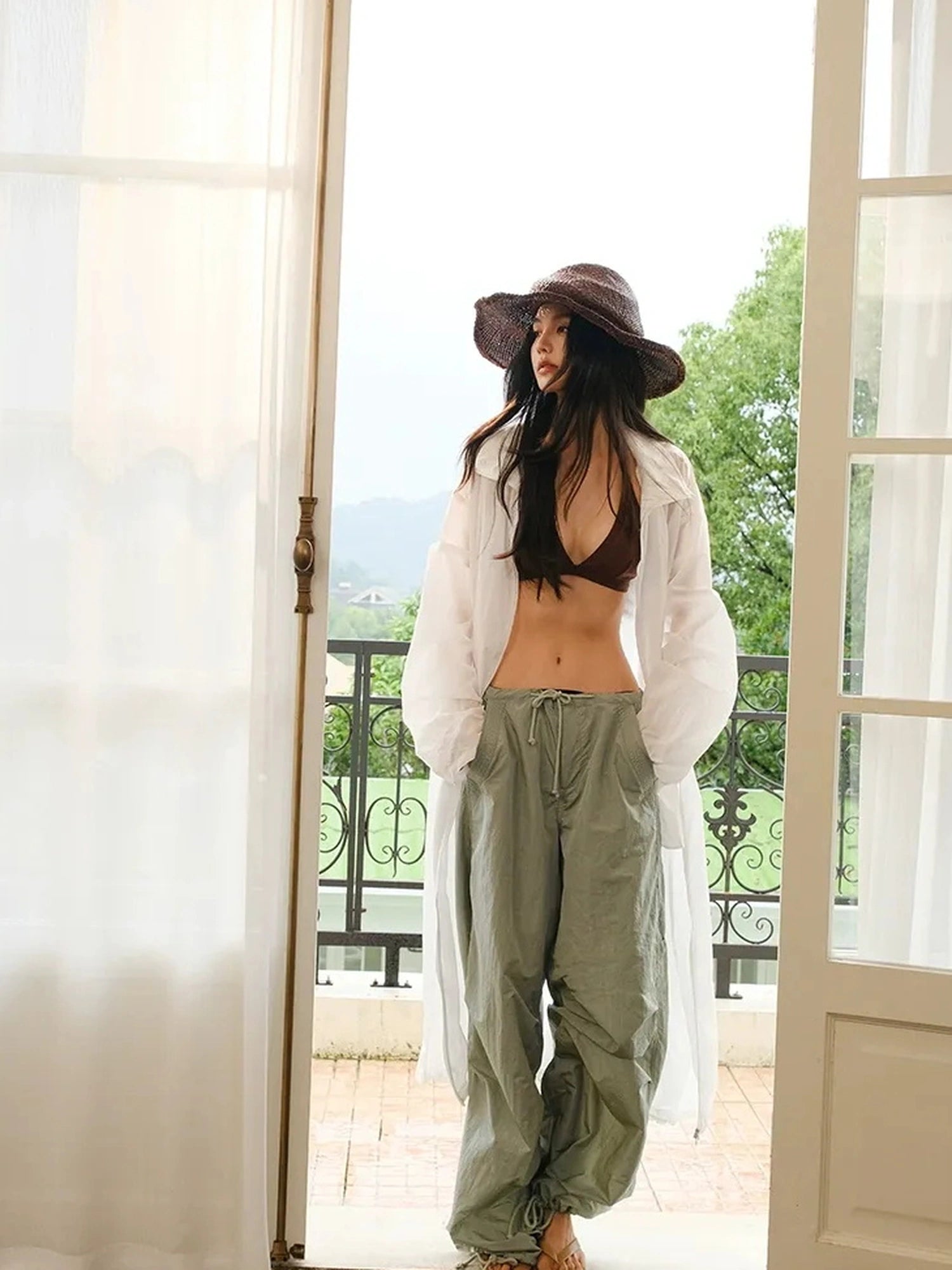 FU FRESH UP Lightweight Oversized Sun Protection Coat