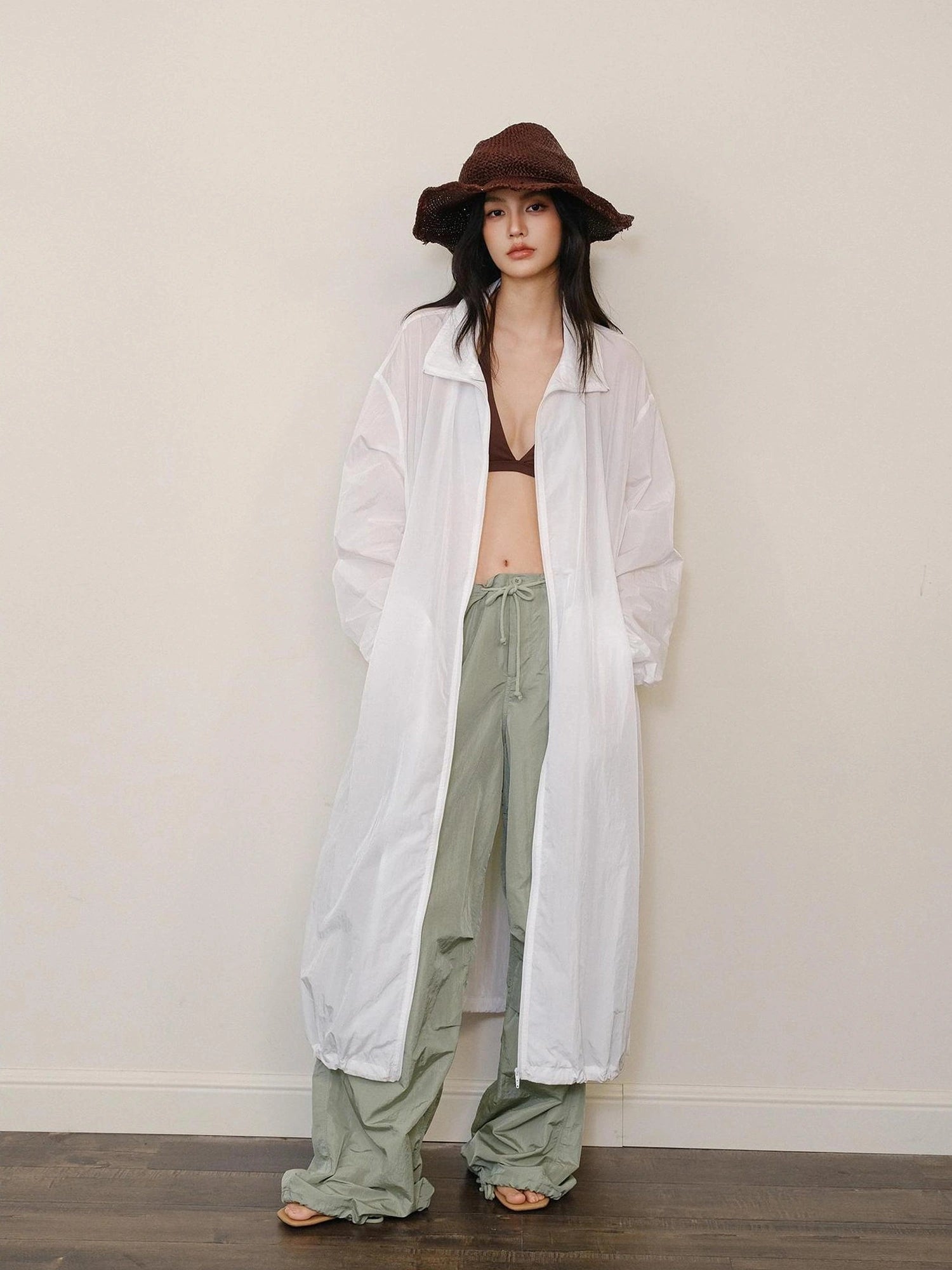 FU FRESH UP Lightweight Oversized Sun Protection Coat
