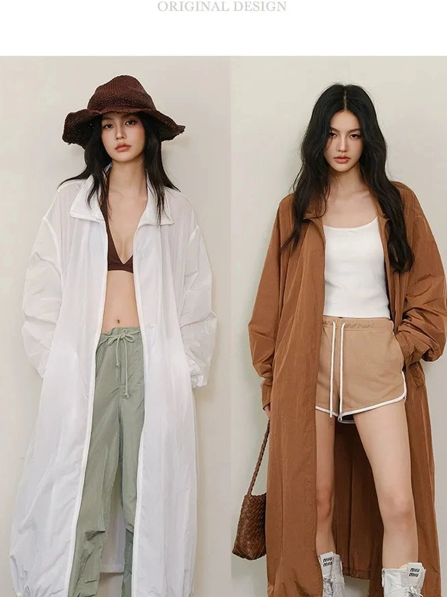 FU FRESH UP Lightweight Oversized Sun Protection Coat