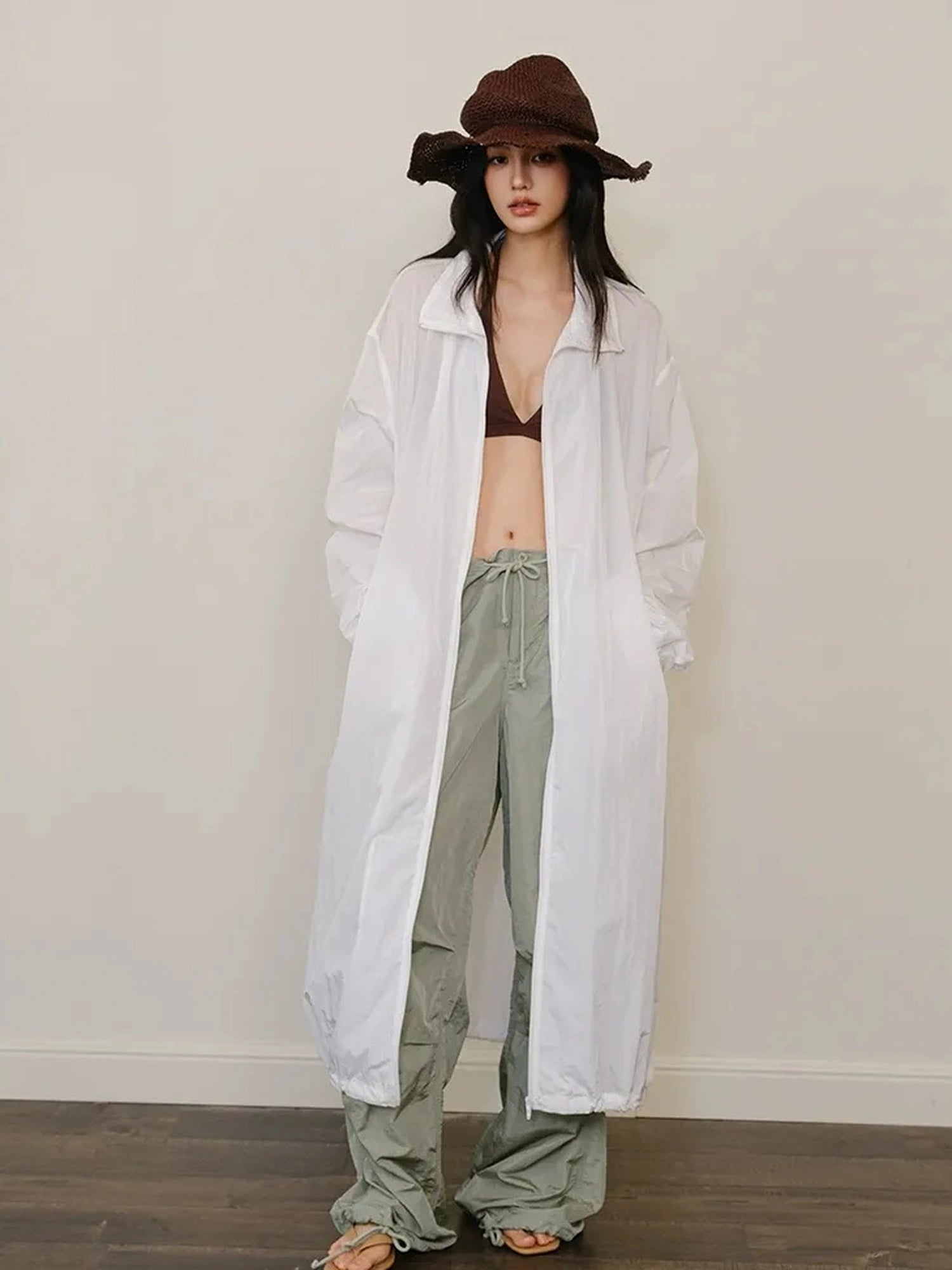FU FRESH UP Lightweight Oversized Sun Protection Coat