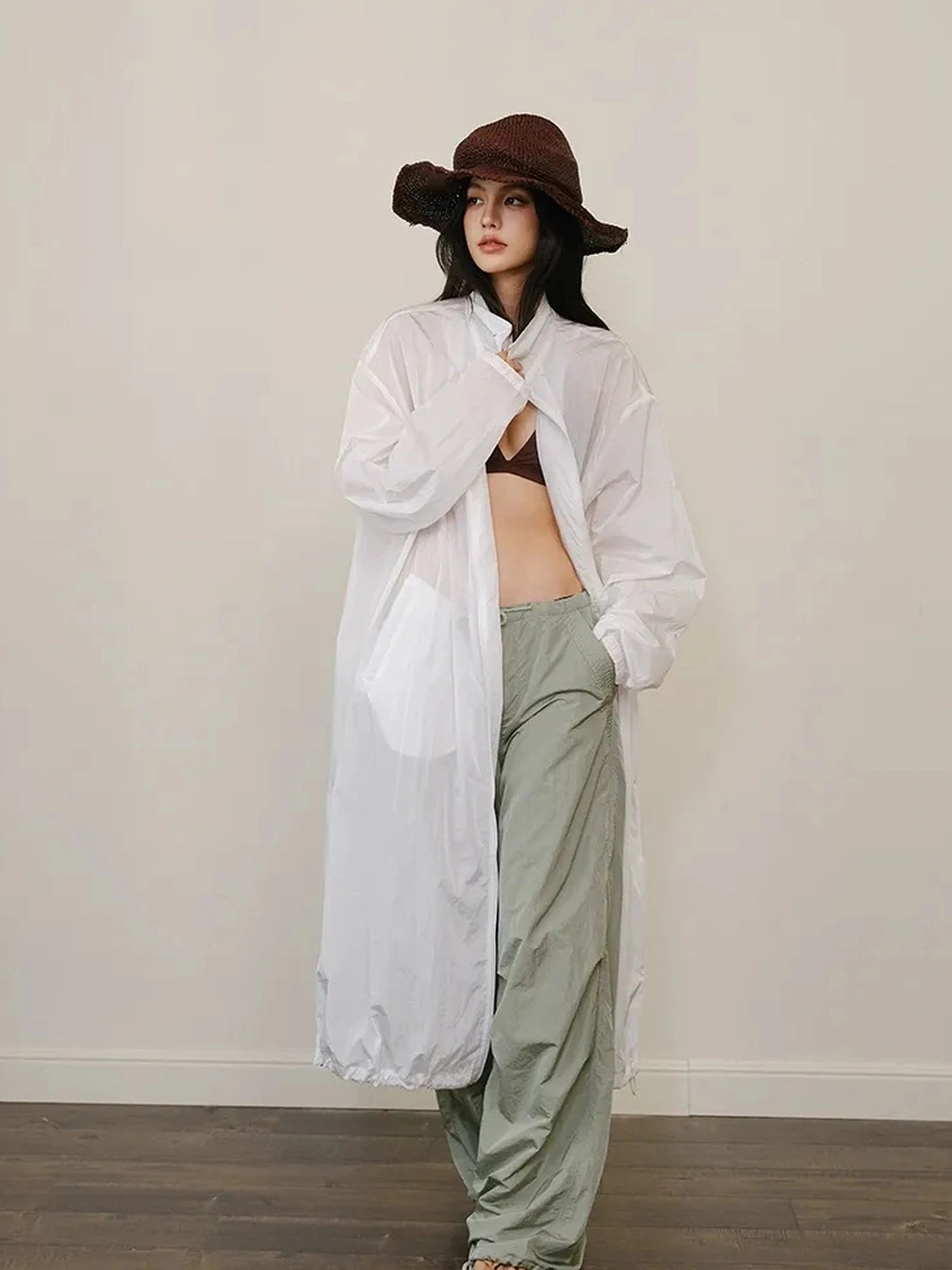 FU FRESH UP Lightweight Oversized Sun Protection Coat