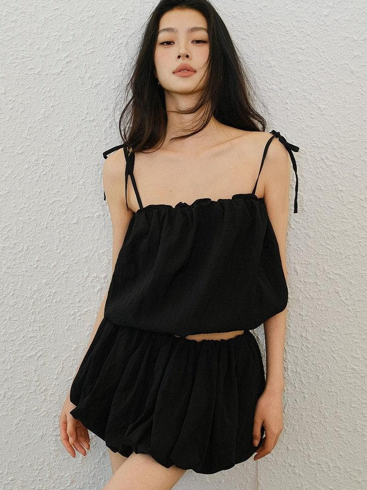 FU FRESH UP Lightweight Smooth Pleated Ruched Women&