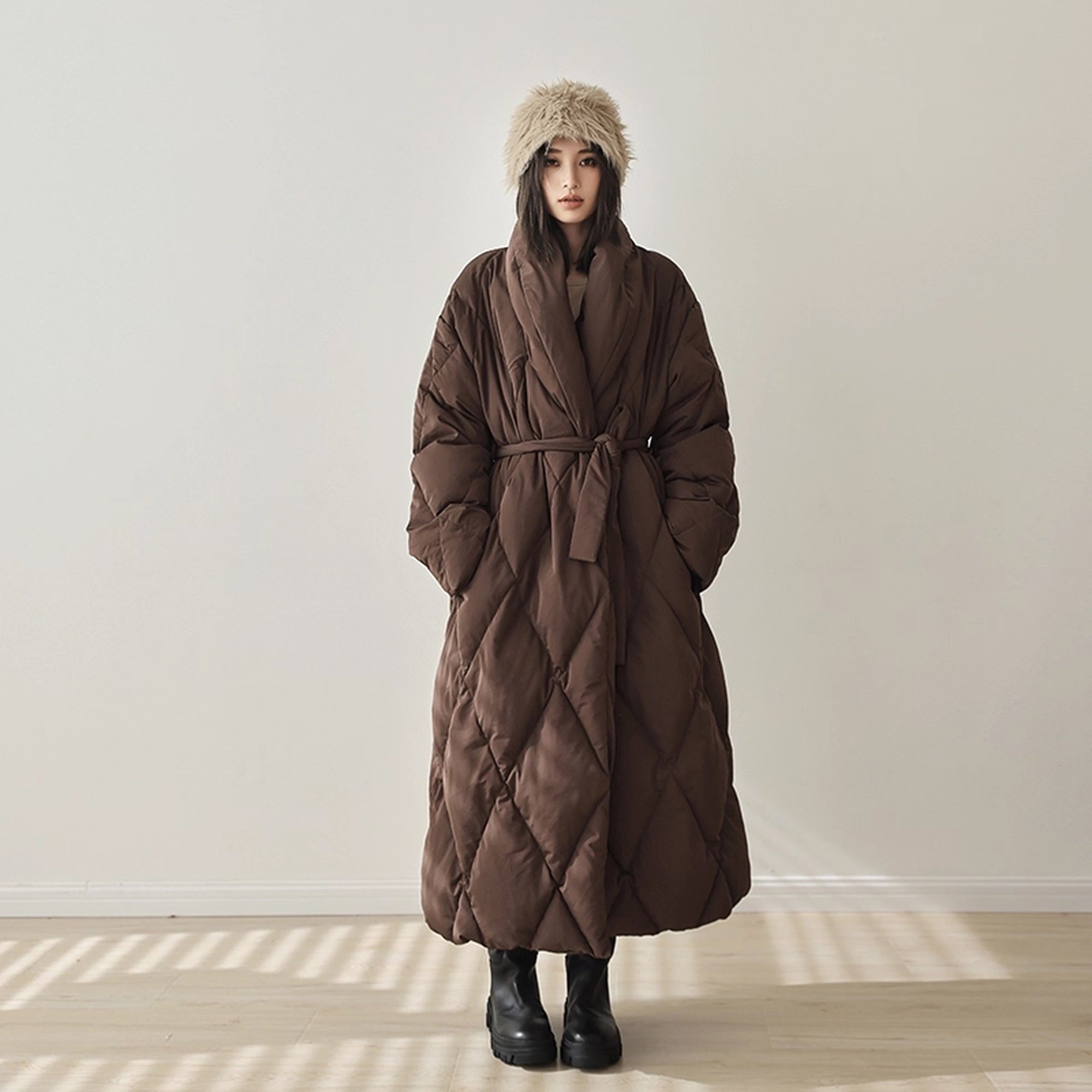 FU_FRESH_UP_Long_Padded_Quilted_Down_Coat_With_Waist_Tie_MISSTT