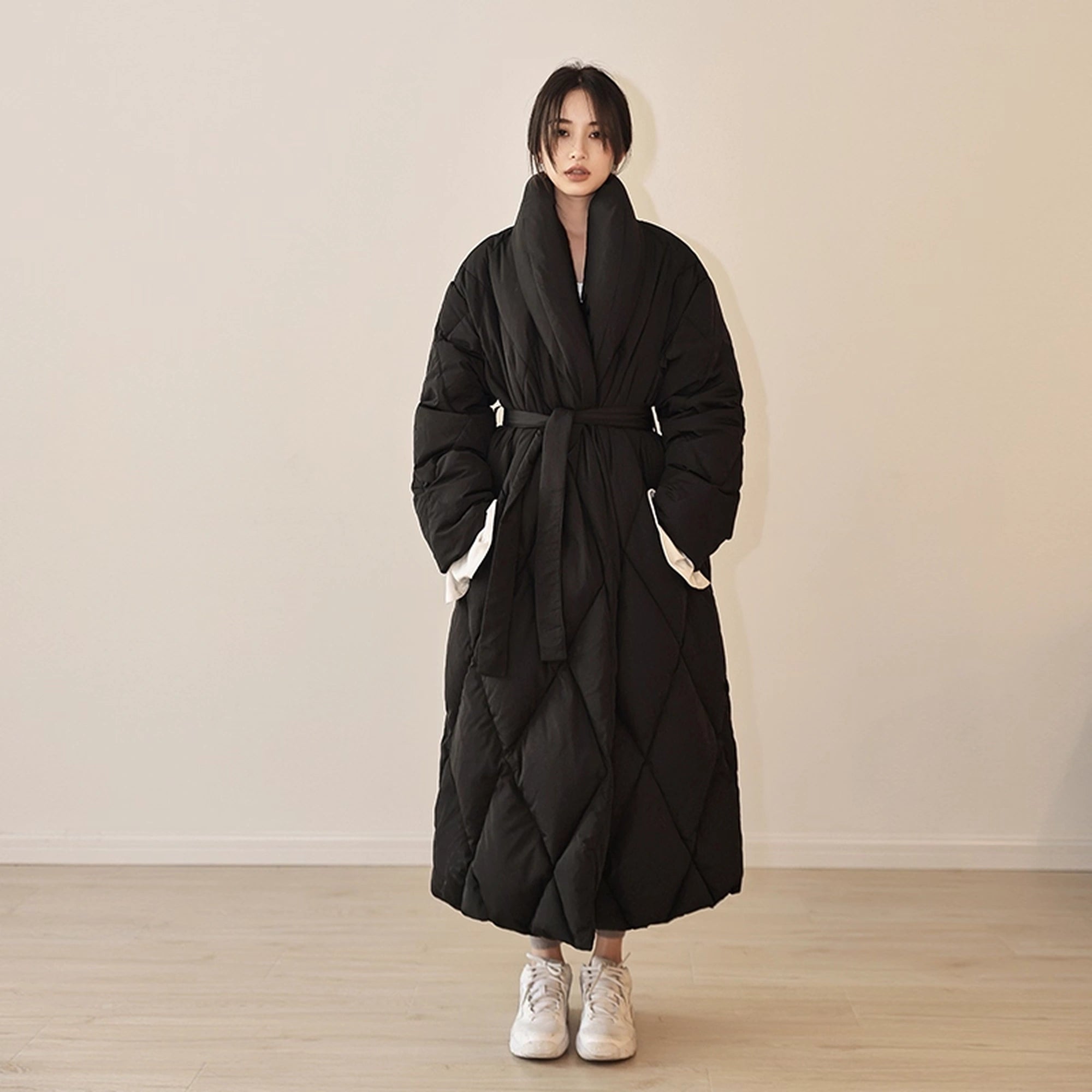 FU_FRESH_UP_Long_Padded_Quilted_Down_Coat_With_Waist_Tie_MISSTT