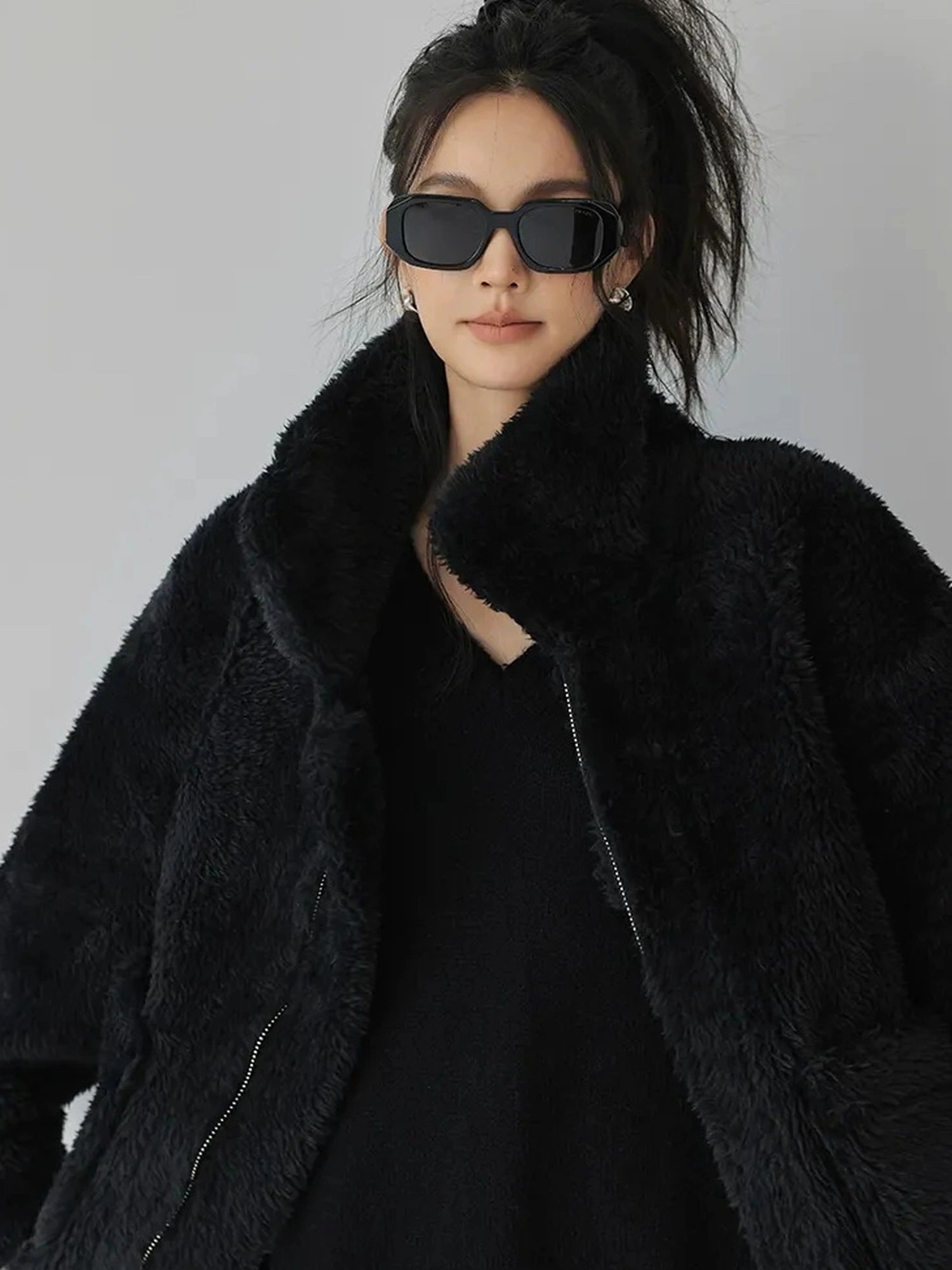FU FRESH UP Luxury Faux Shearling Winter Coat