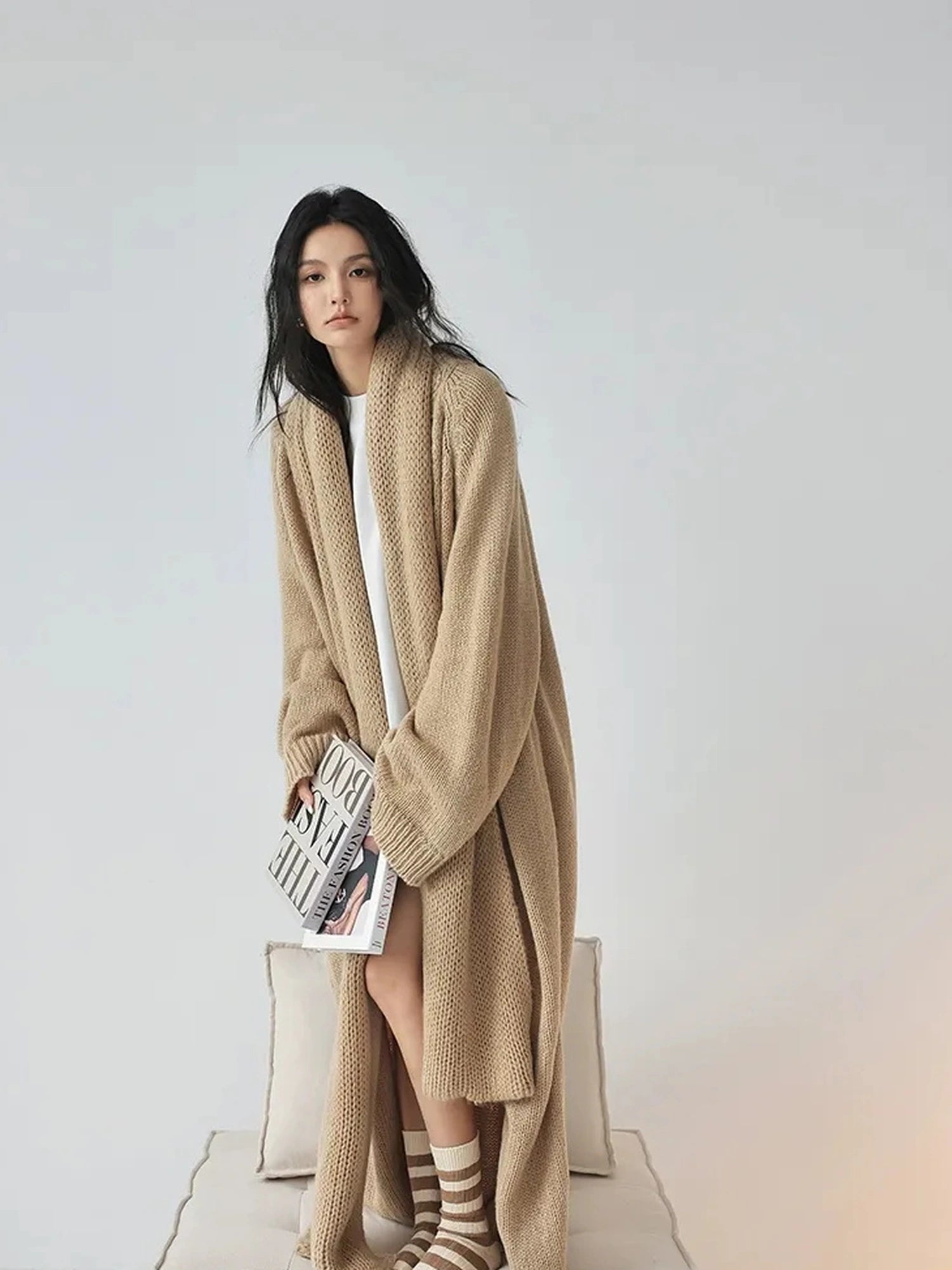 FU FRESH UP Luxury Mohair Wool Blend Winter Scarf