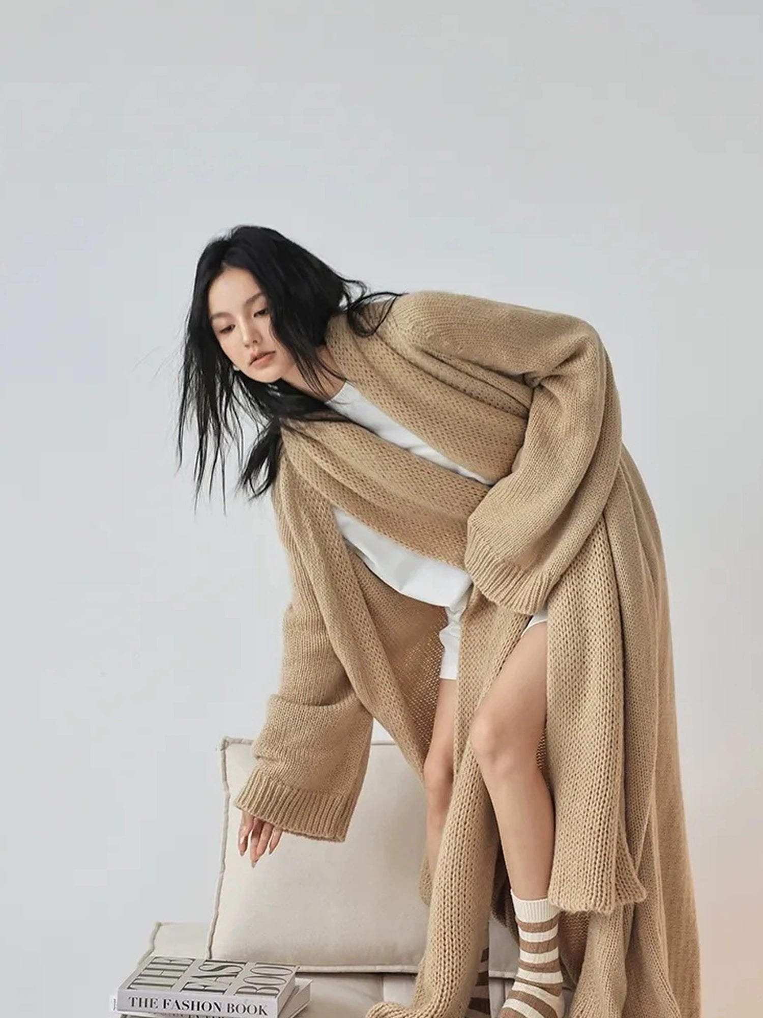 FU FRESH UP Luxury Mohair Wool Blend Winter Scarf
