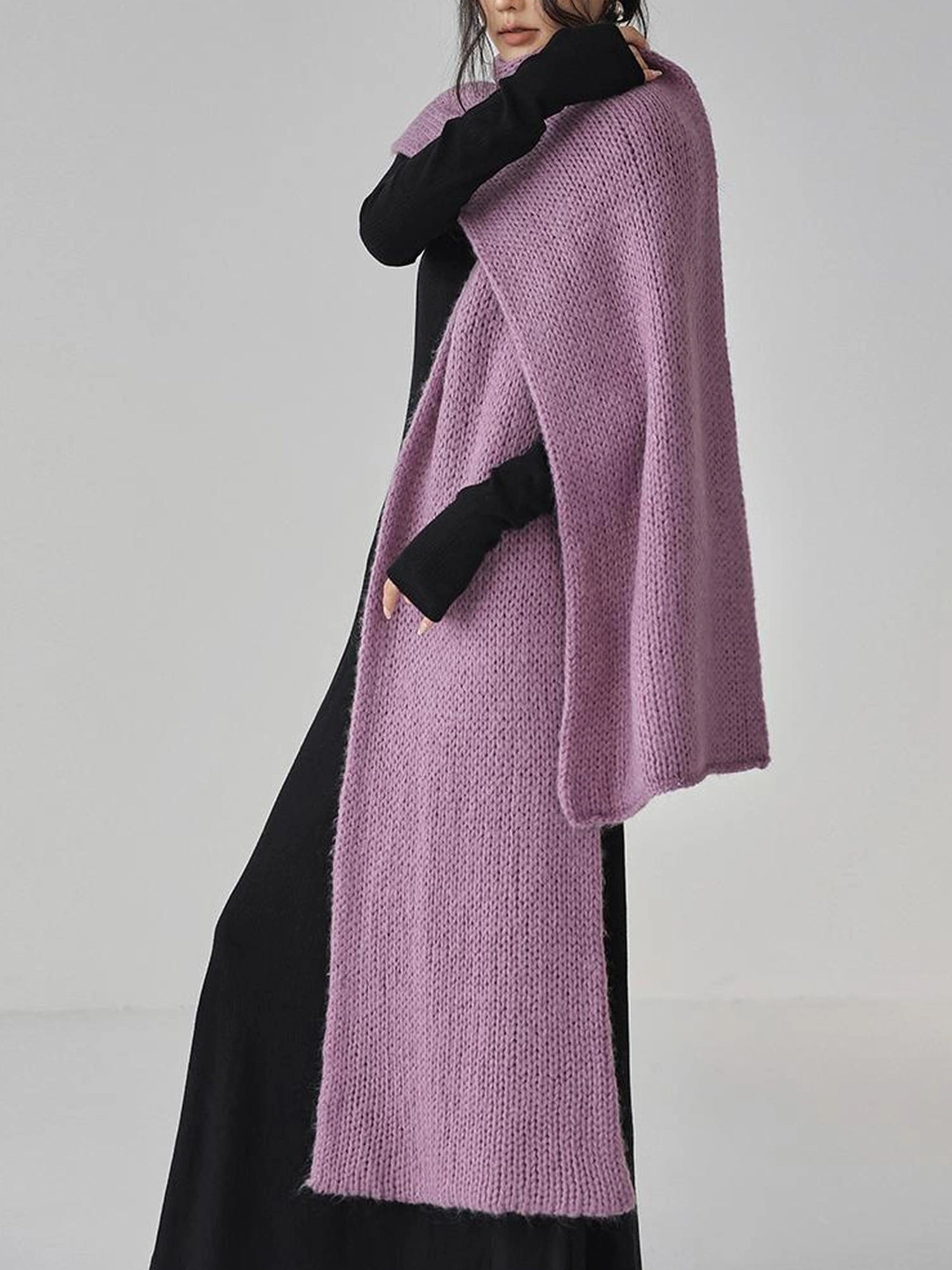 FU FRESH UP Luxury Mohair Wool Blend Winter Scarf