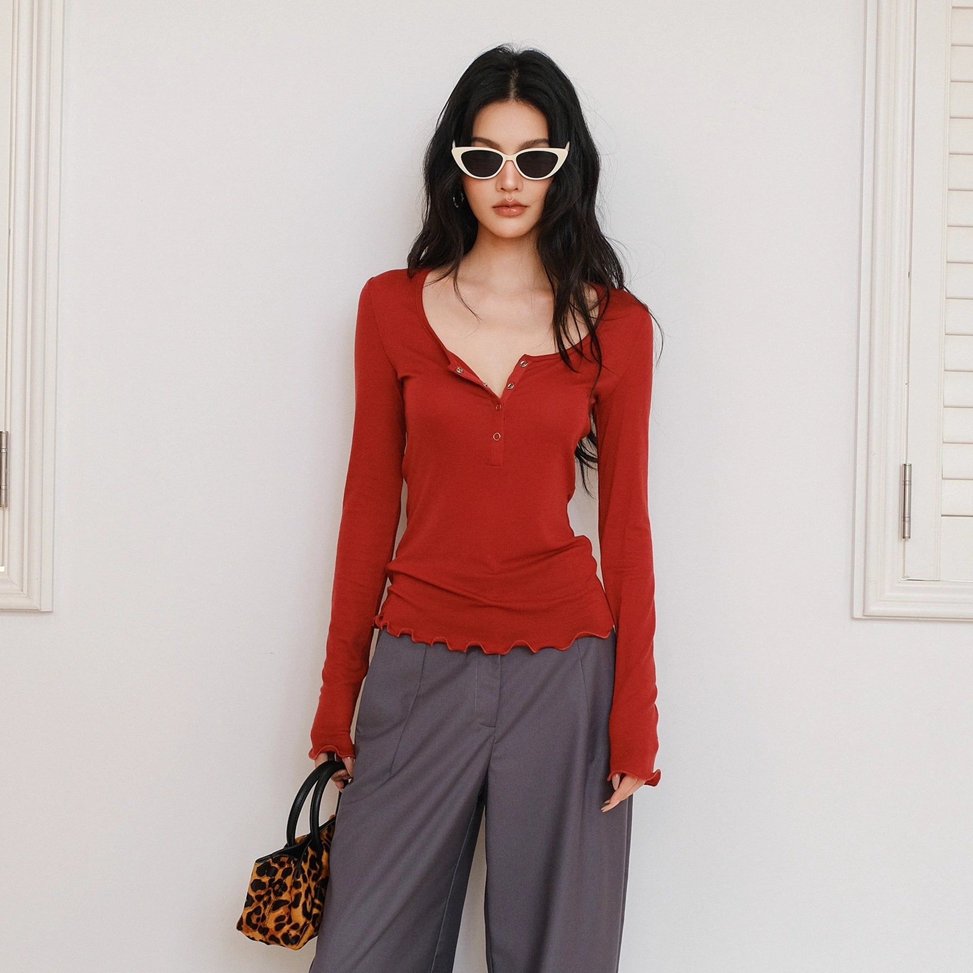 FU_FRESH_UP_Lyocell_Wool_Henley_Knit_Top_MISSTT