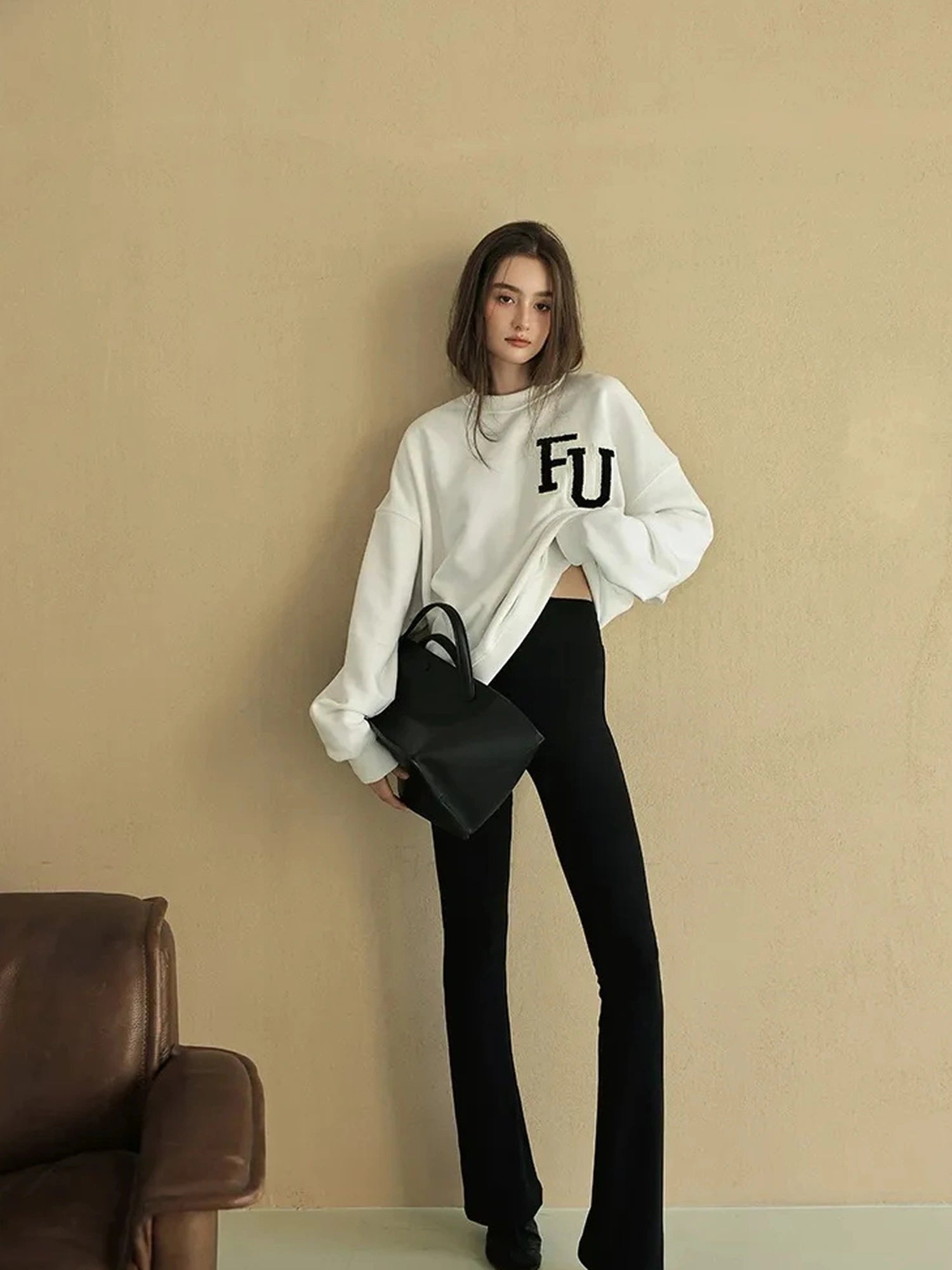 FU FRESH UP Naked Sensation Flared Yoga Pants