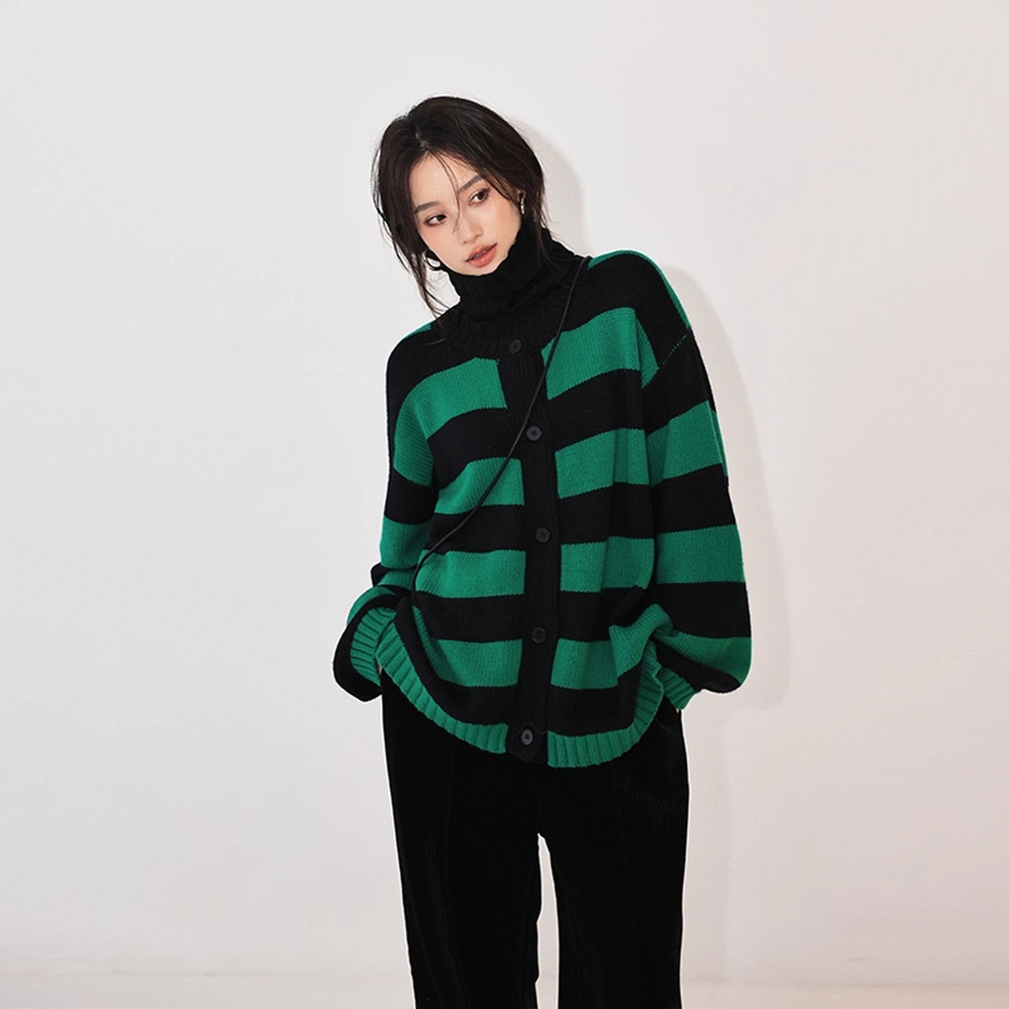 FU_FRESH_UP_Oversize_Color_Block_Striped_Knit_Cardigan_MISSTT