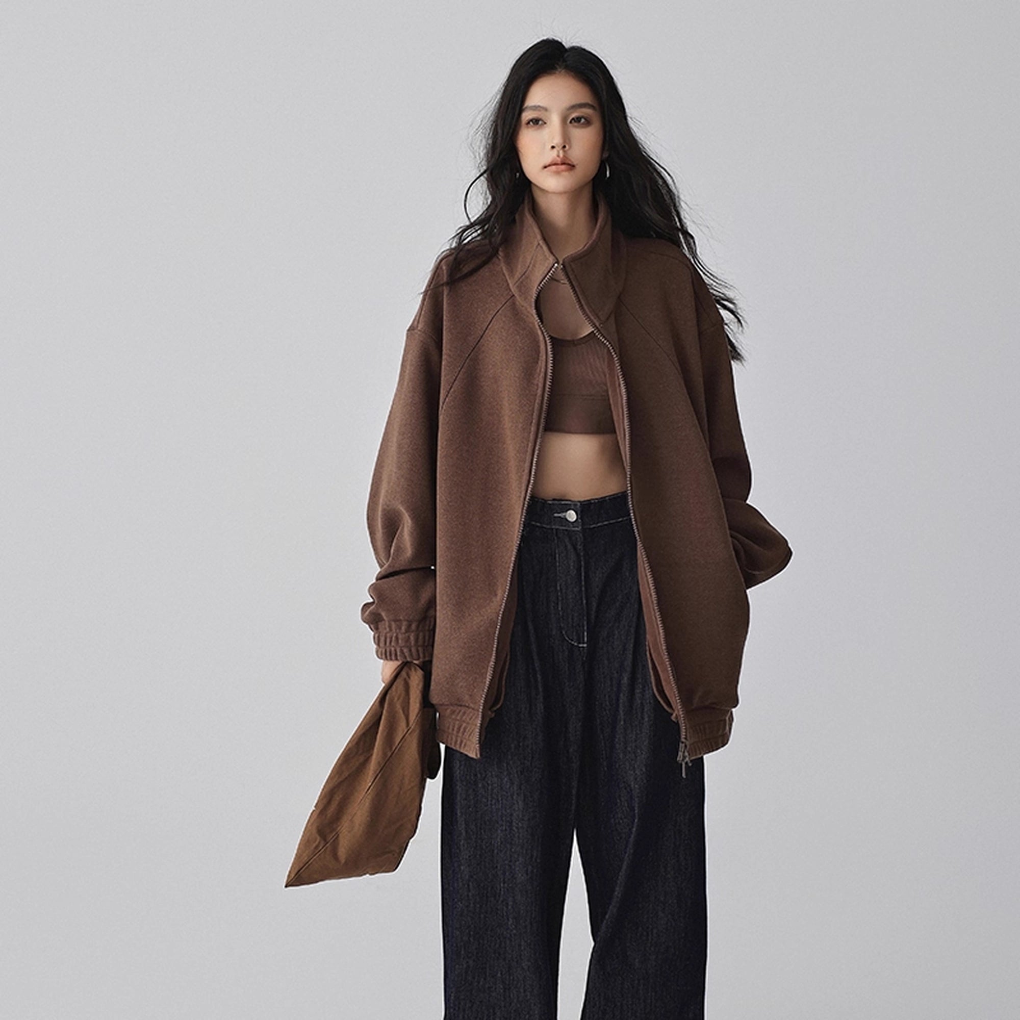 FU_FRESH_UP_Oversize_Fleece_Lined_Stand_Collar_Sweatshirt_MISSTT