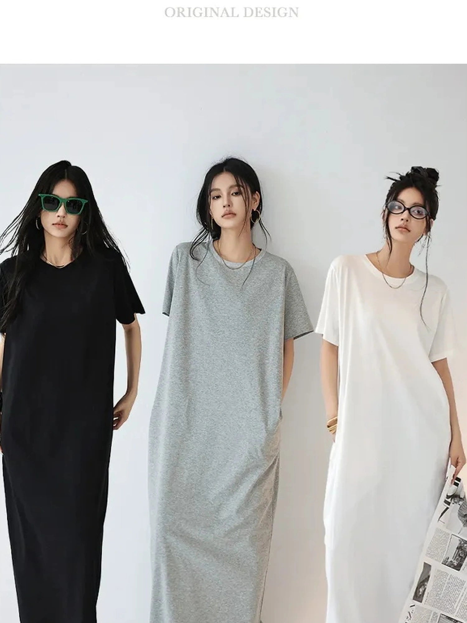 FU FRESH UP Oversized Drop Shoulder T-shirt Dress