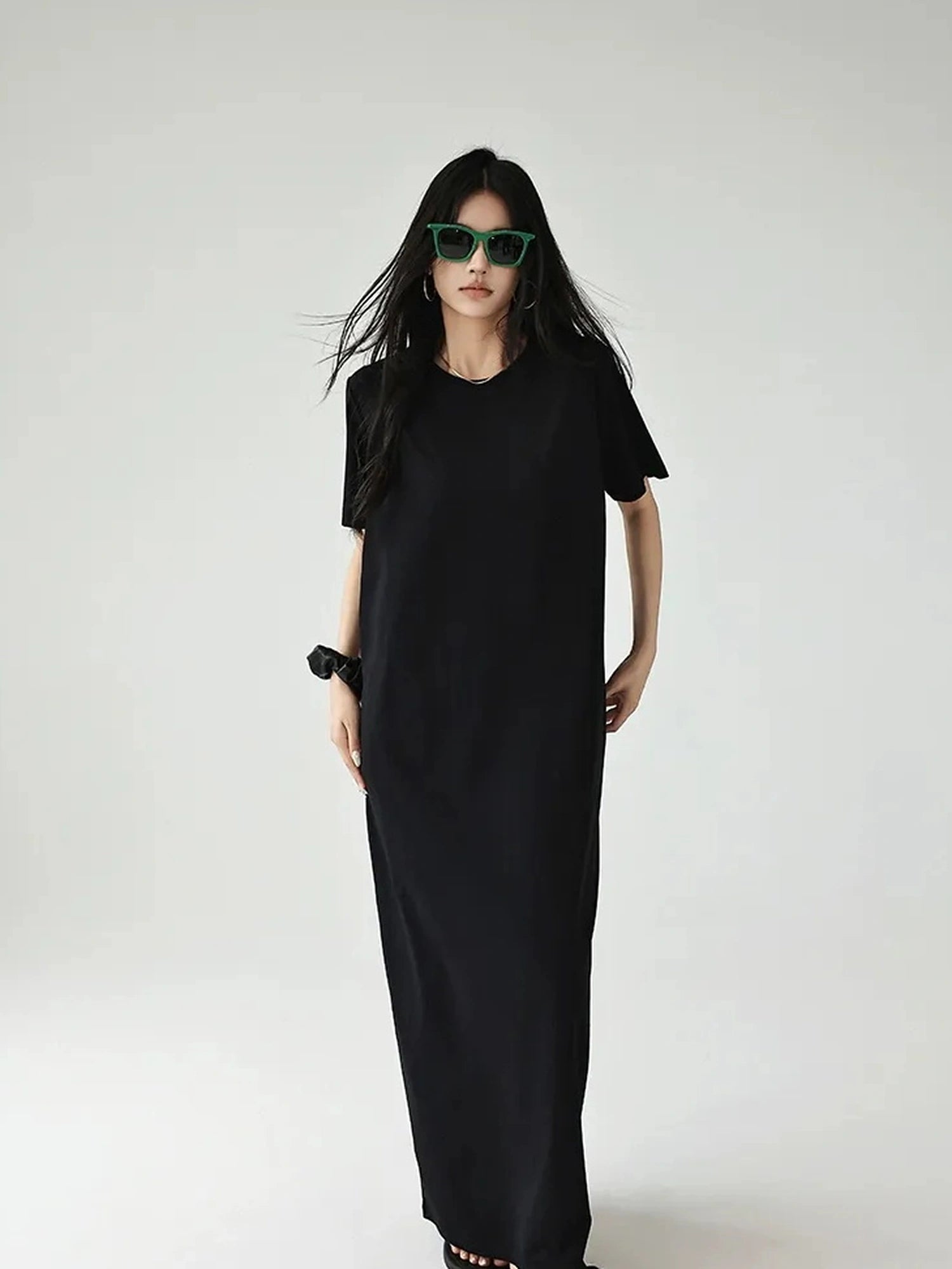 FU FRESH UP Oversized Drop Shoulder T-shirt Dress