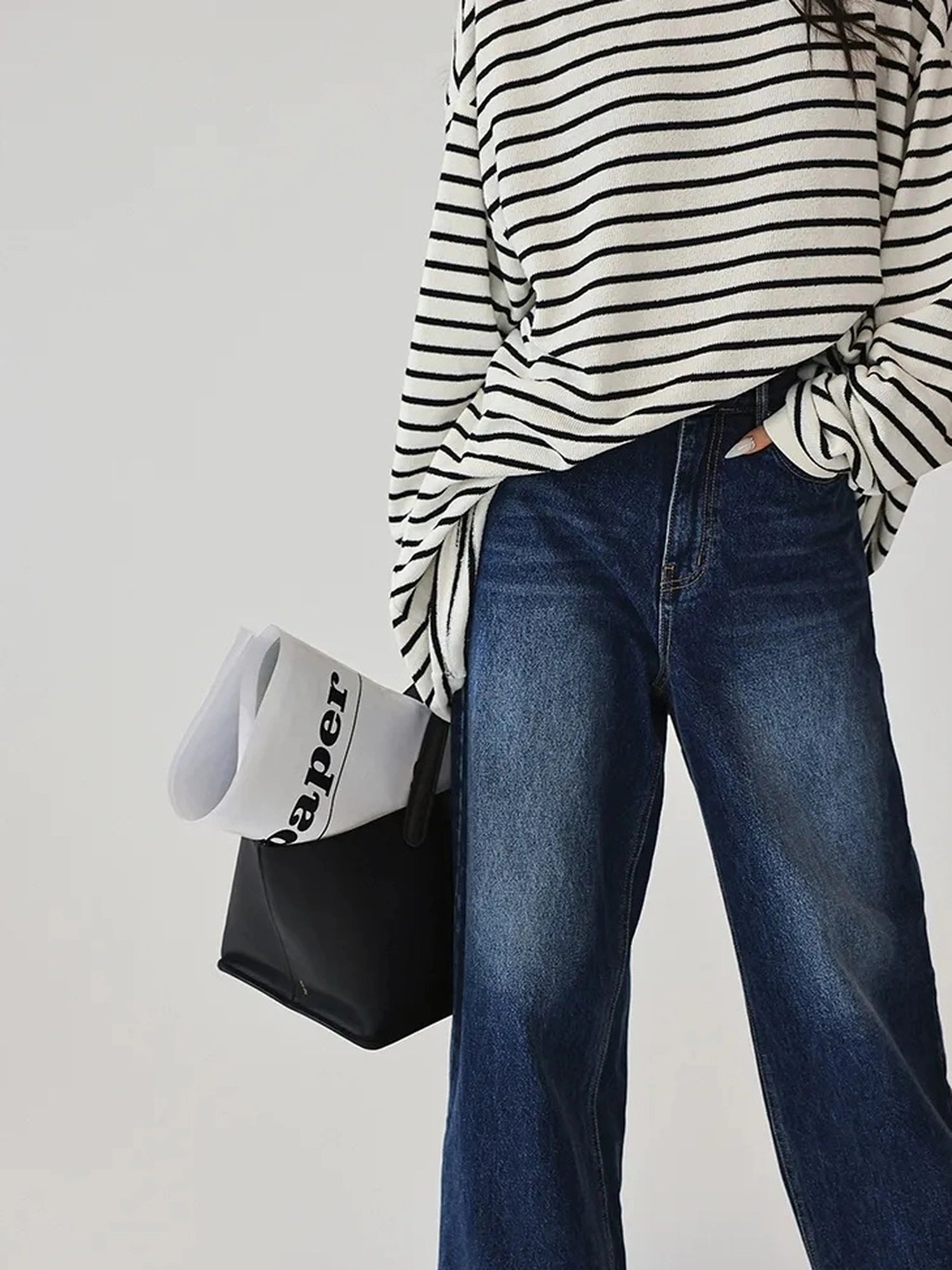 FU FRESH UP Oversized Stripe T-shirt Dress