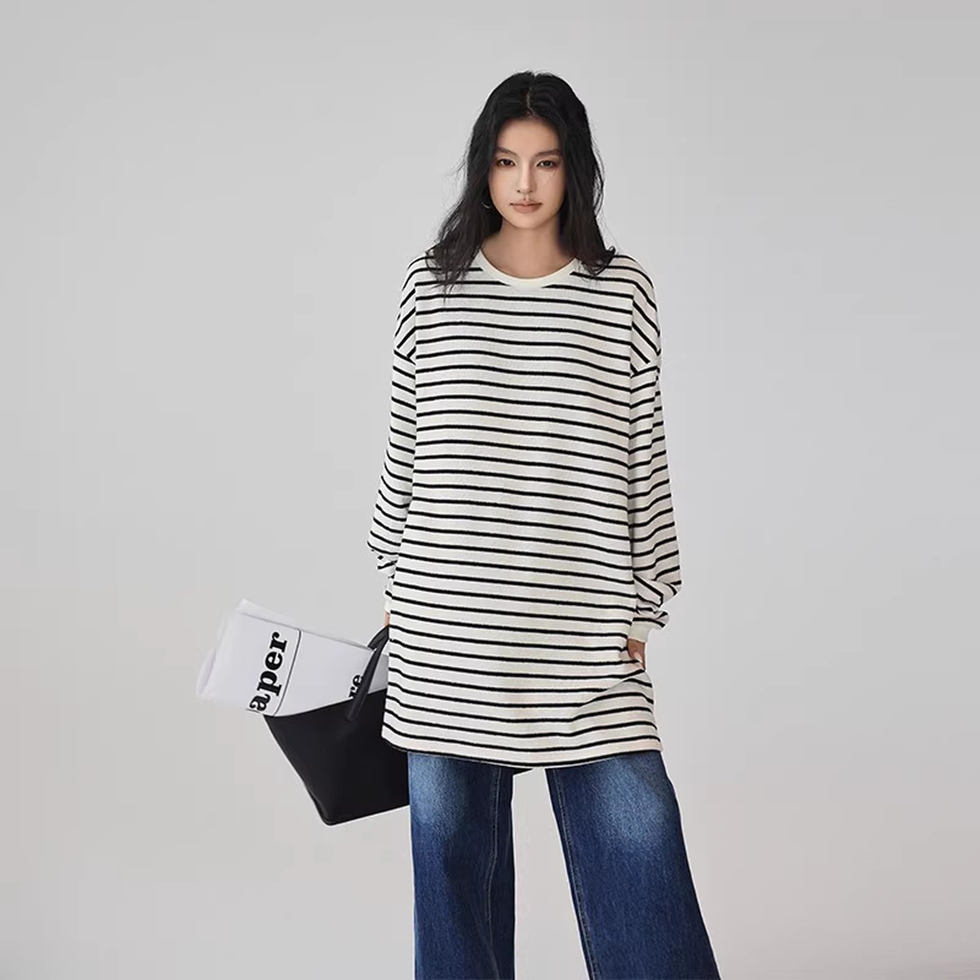 FU_FRESH_UP_Oversized_Stripe_T-shirt_Dress_MISSTT