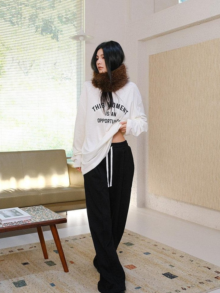 FU FRESH UP Pleated Asymmetric Drawstring Pocket Women&