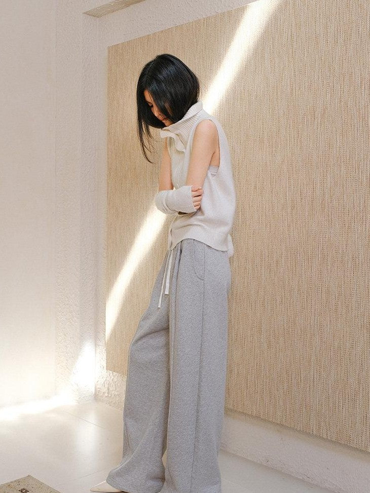 FU FRESH UP Pleated Asymmetric Drawstring Pocket Women&