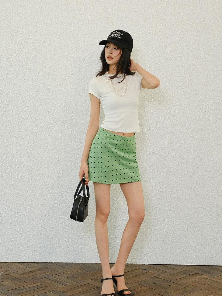 FU FRESH UP Polka Dot A Line Slimming Women&