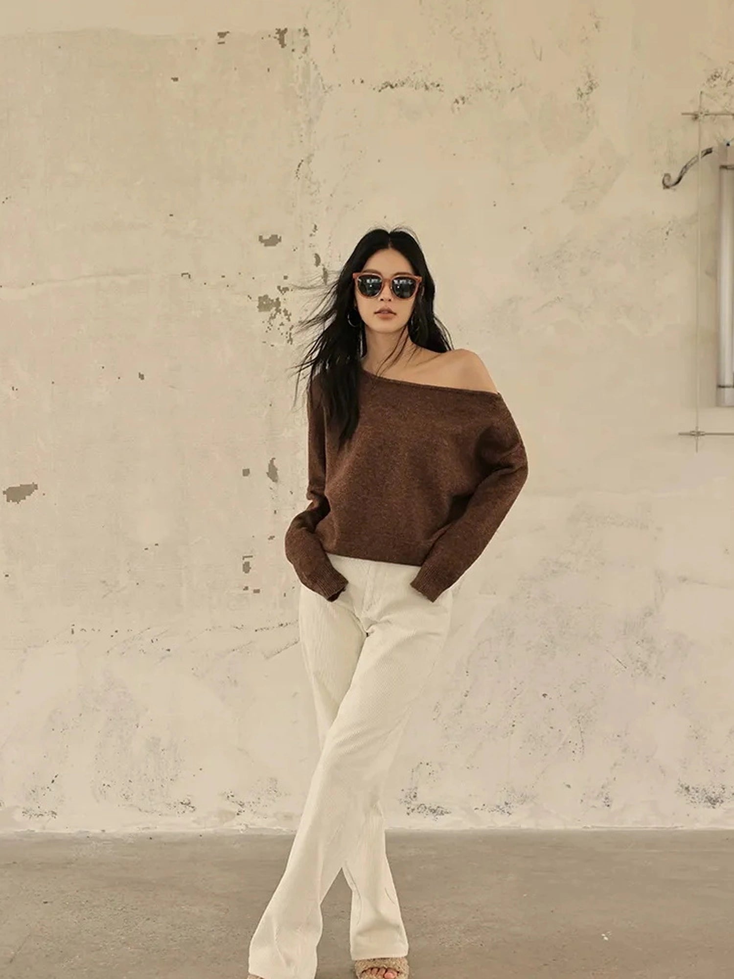 FU FRESH UP Premium Corduroy Slim Fit High Waisted Wide Leg Pants