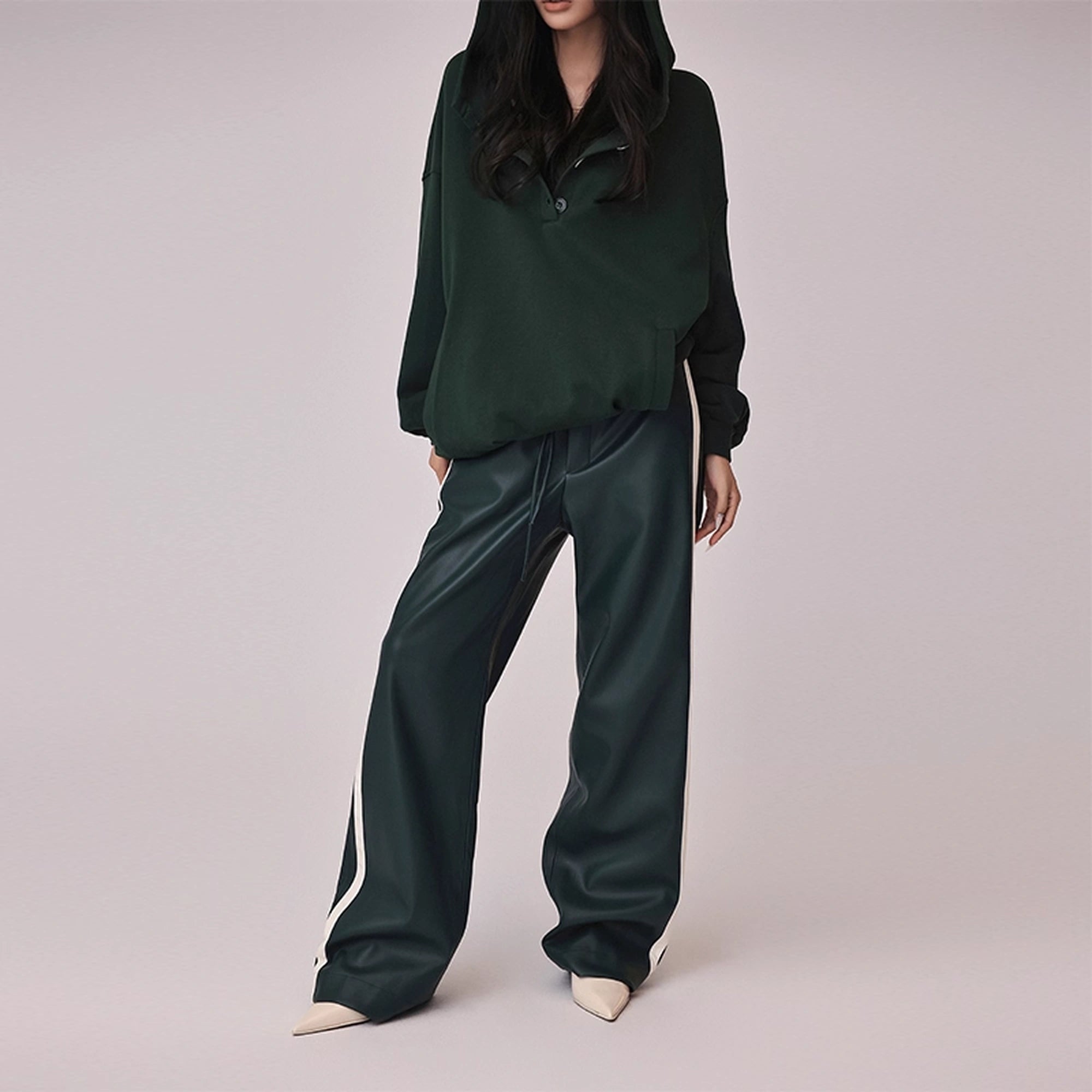 FU_FRESH_UP_Retro_Color_Block_Pu_Straight_Leg_Pants_MISSTT