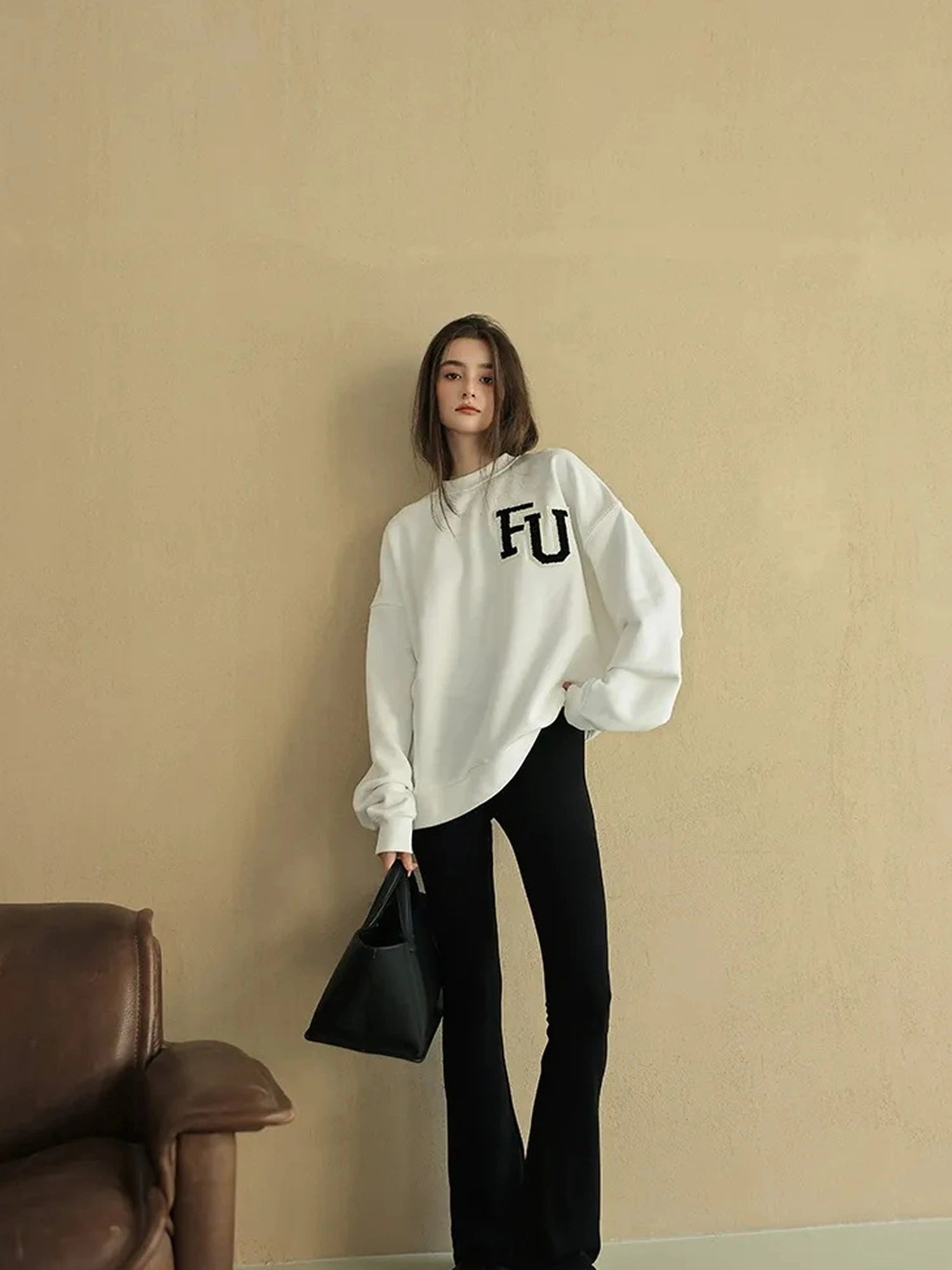 FU FRESH UP Retro Embroidered Athflow Sweatshirt