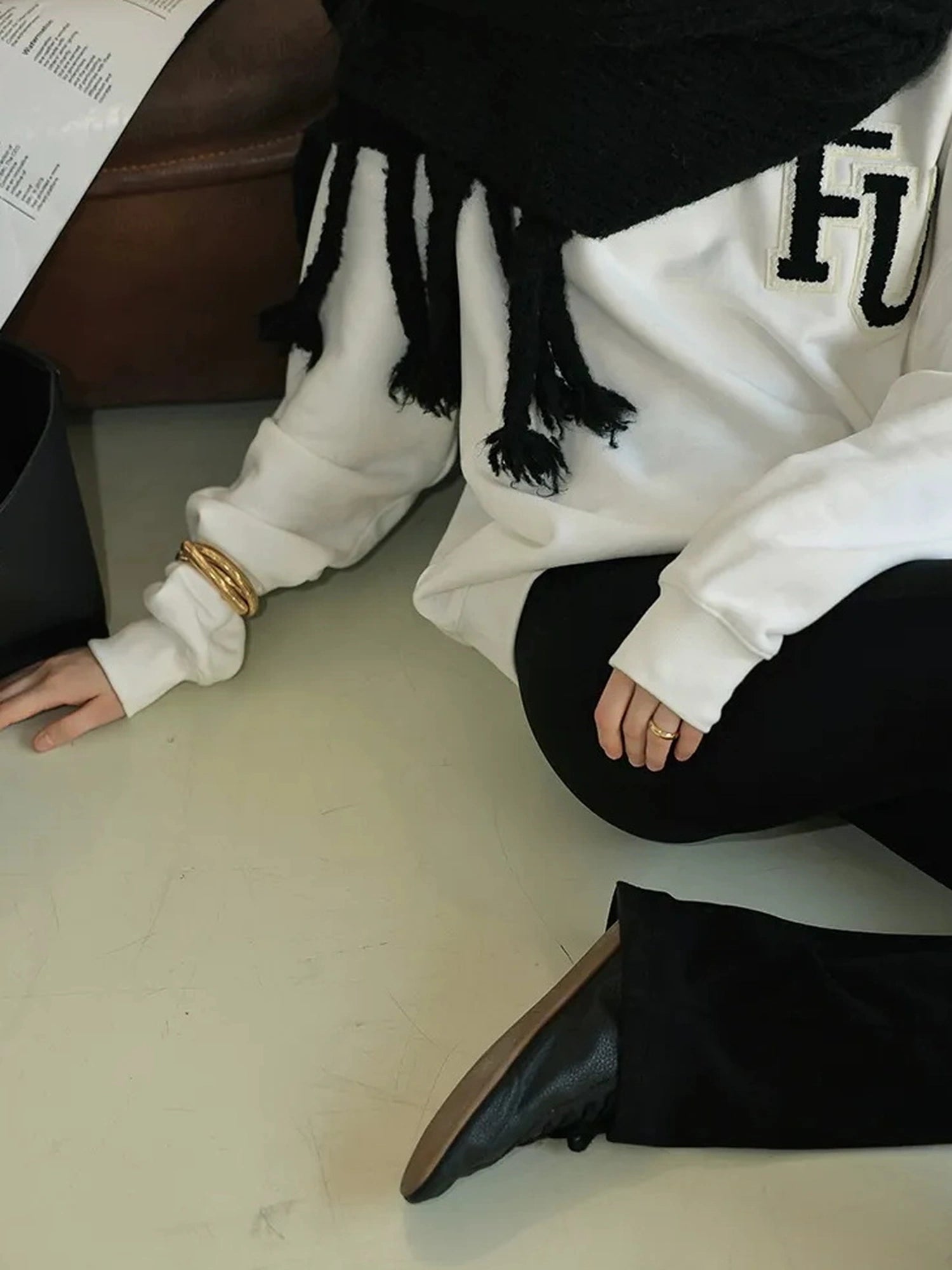 FU FRESH UP Retro Embroidered Athflow Sweatshirt