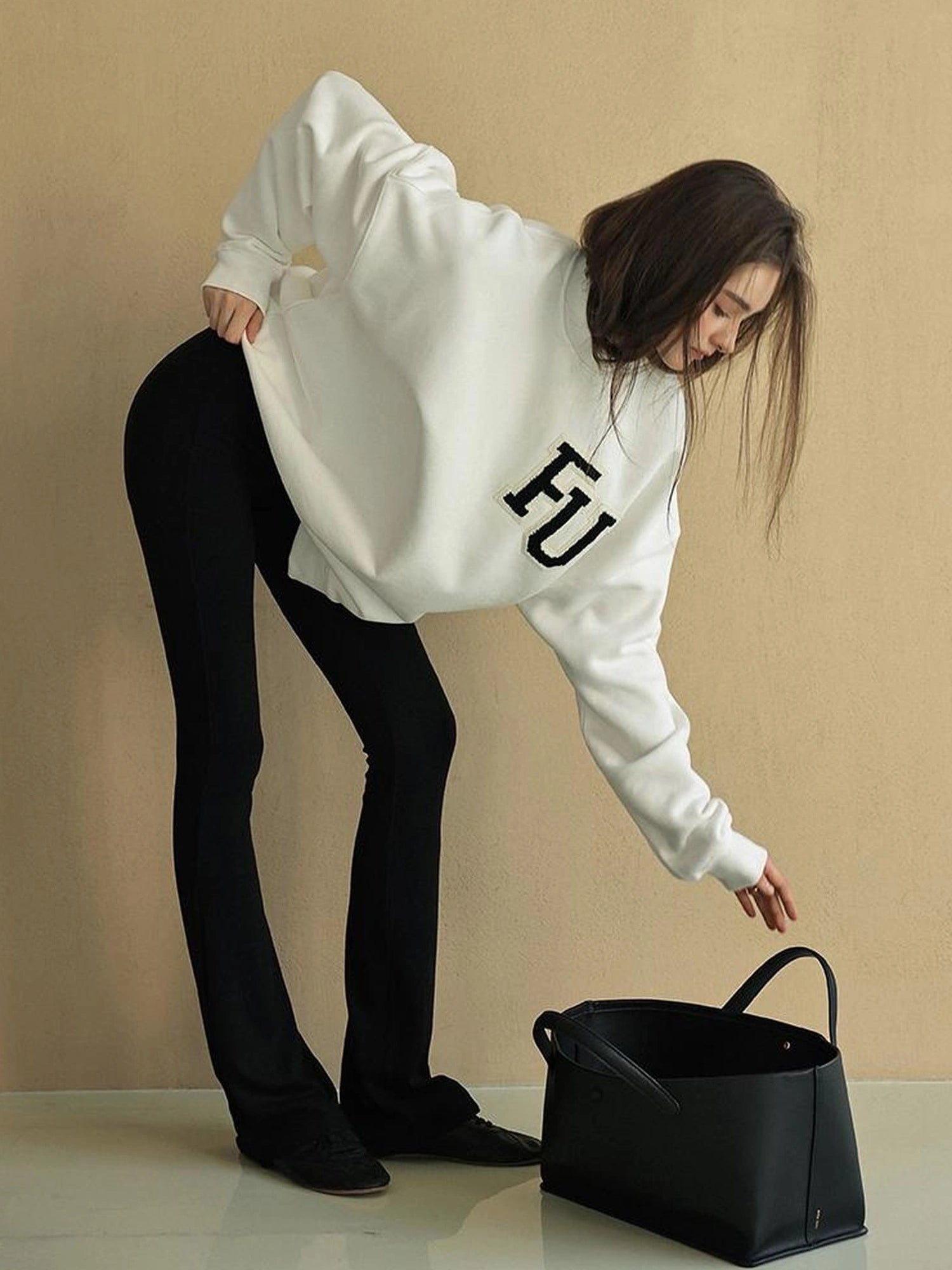 FU FRESH UP Retro Embroidered Athflow Sweatshirt