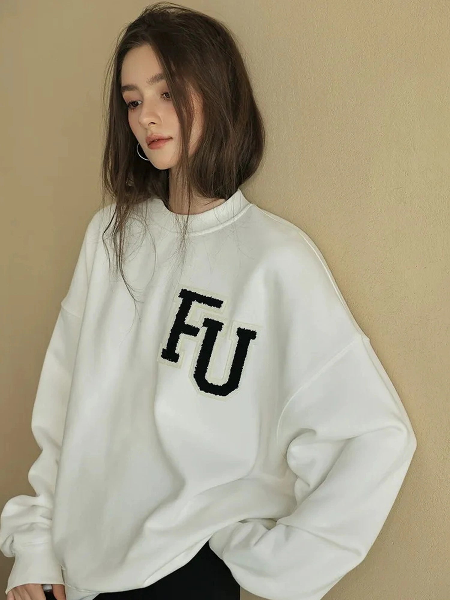 FU FRESH UP Retro Embroidered Athflow Sweatshirt