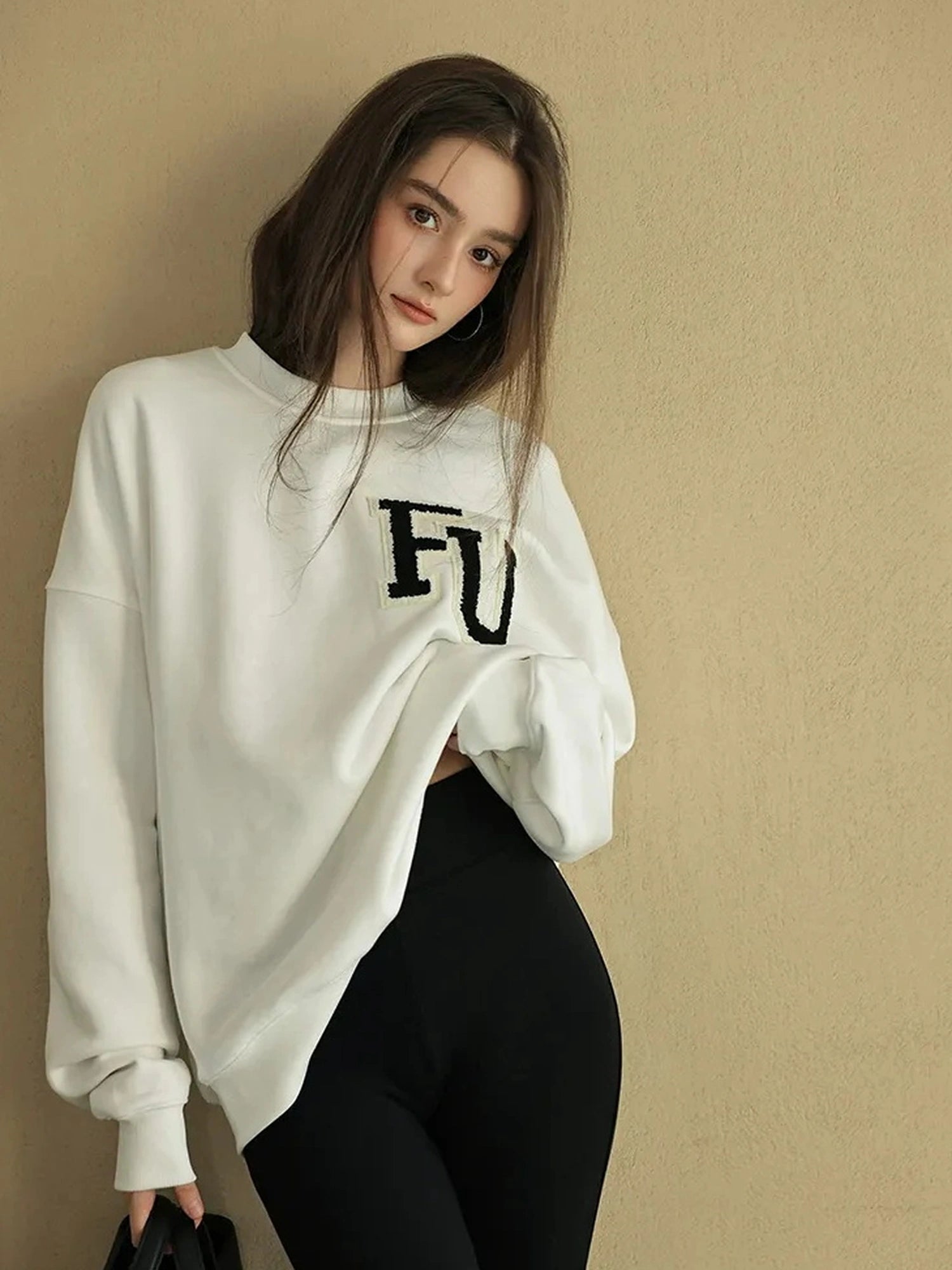 FU FRESH UP Retro Embroidered Athflow Sweatshirt