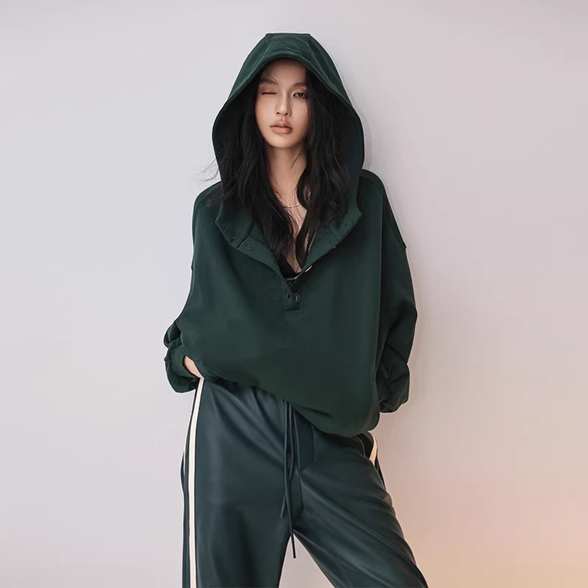 FU_FRESH_UP_Retro_V-neck_Hooded_Sweatshirt_MISSTT