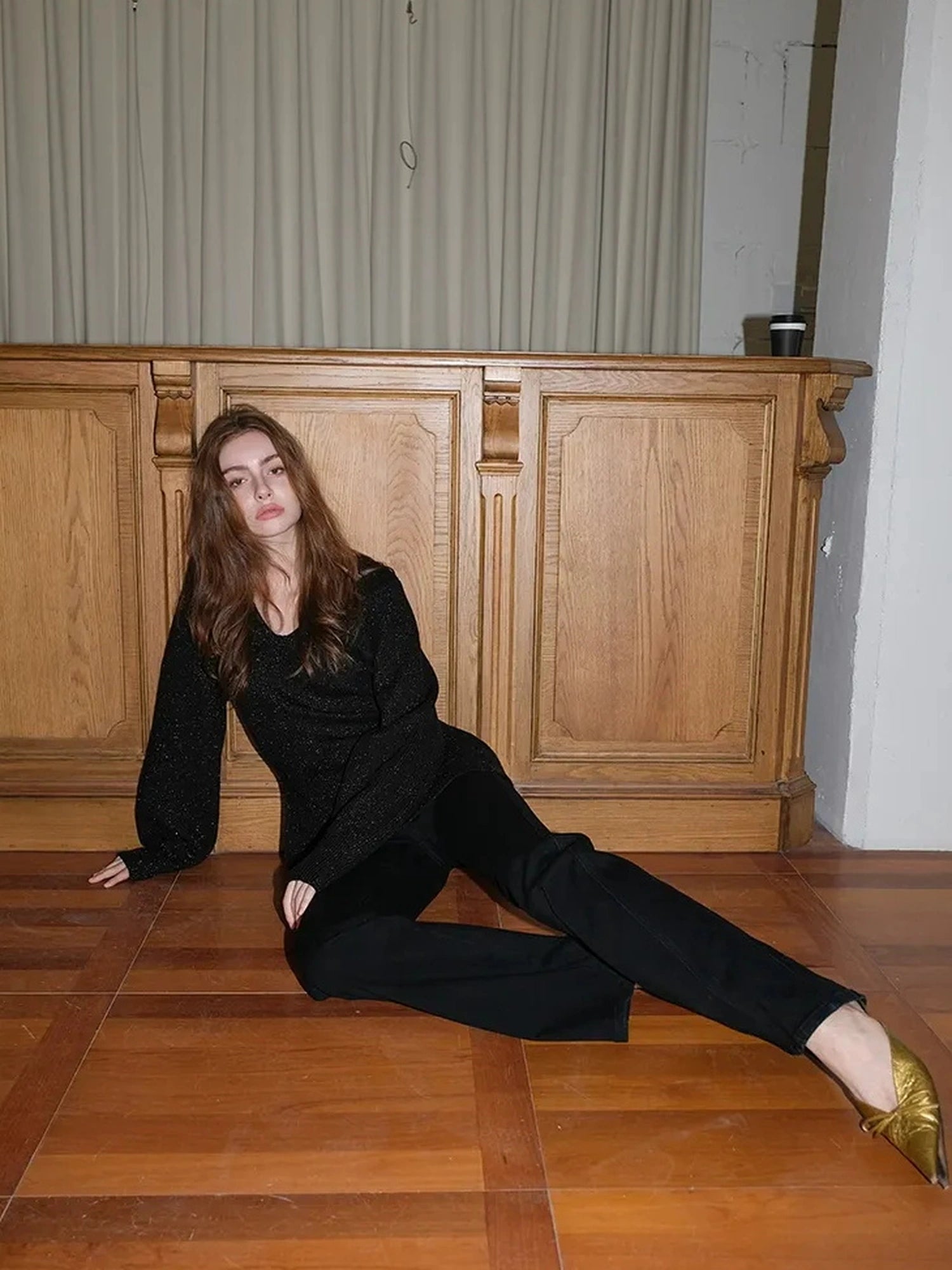 FU FRESH UP Siro Spun High Waist Flared Jeans With Stretch & Fleece Lining