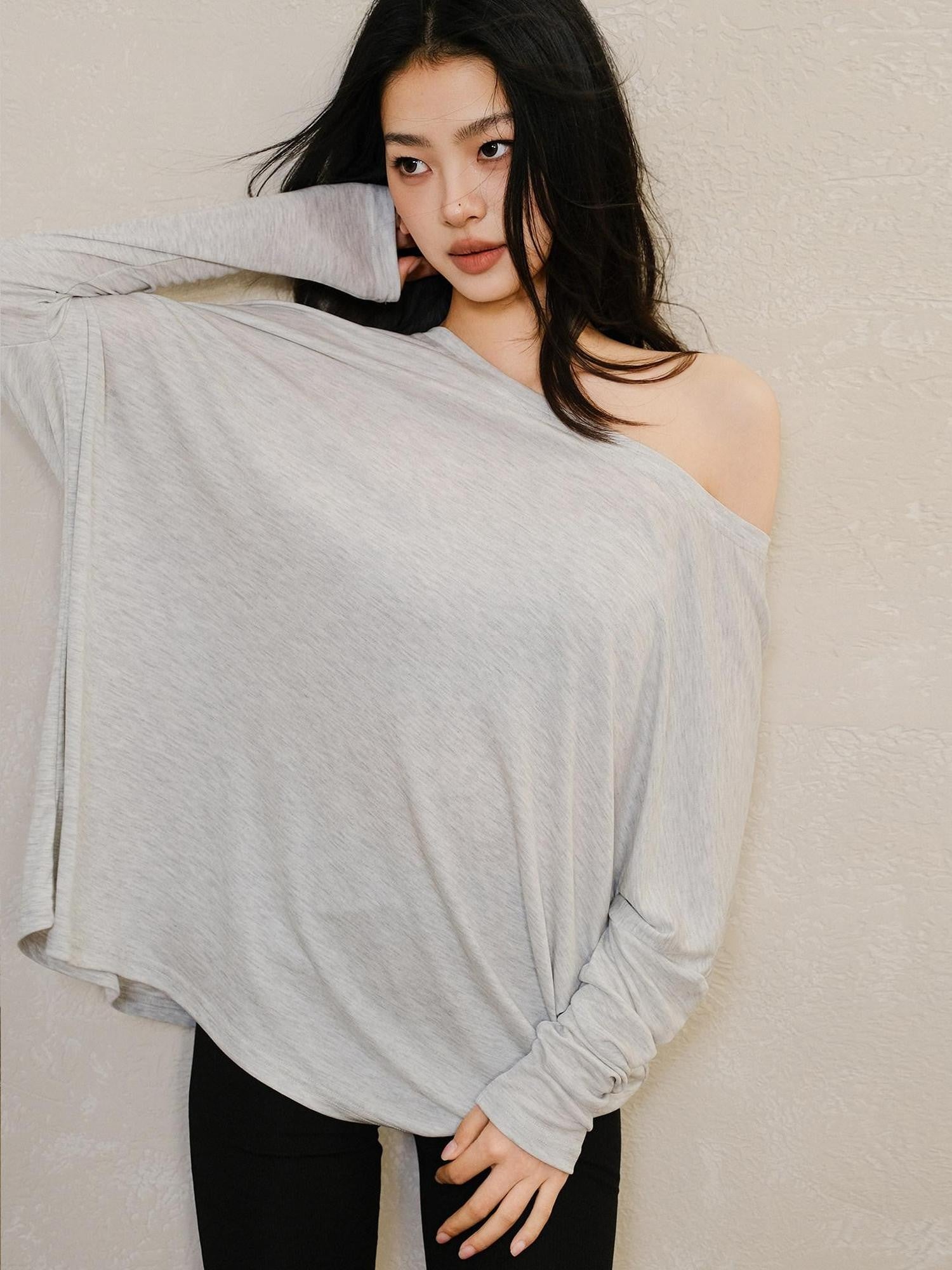FU FRESH UP Slanted Shoulder 3D Cut Relaxed Women&