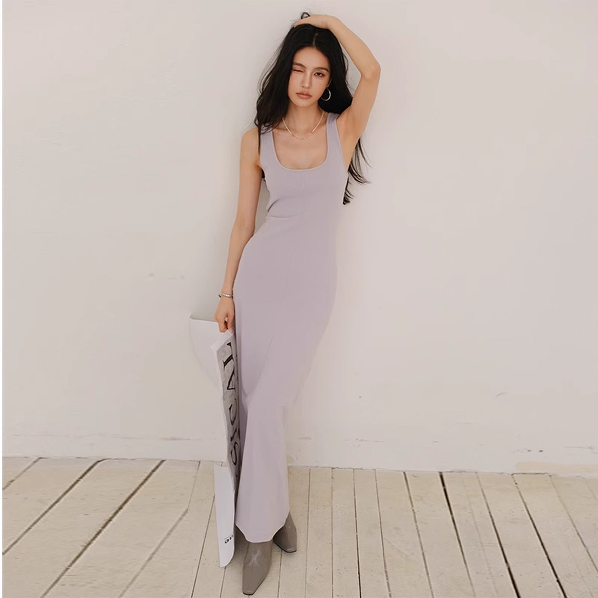 FU_FRESH_UP_Slim_U_Neck_Ribbed_Slip_Maxi_Dress_MISSTT
