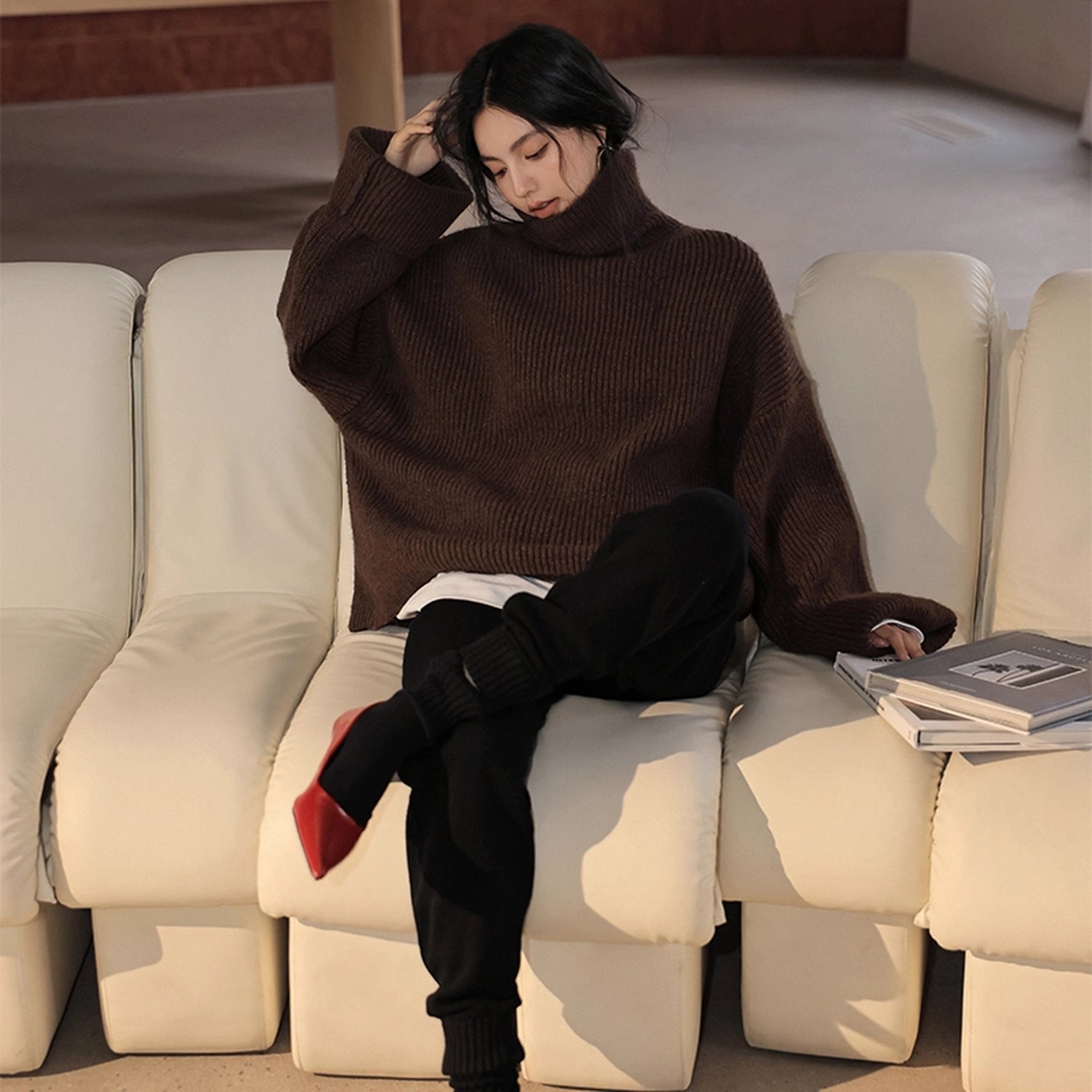 FU_FRESH_UP_Soft_Camel_Knit_High_Neck_Sweater_MISSTT