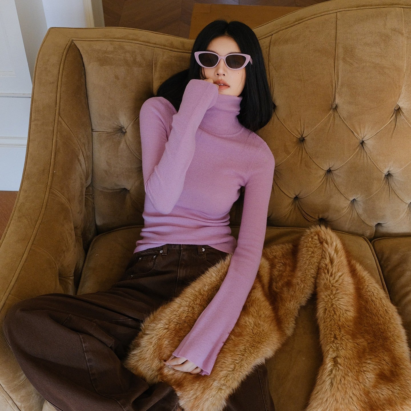 FU_FRESH_UP_Soft_Fine_Knit_Turtleneck_Slim_Fit_Women&