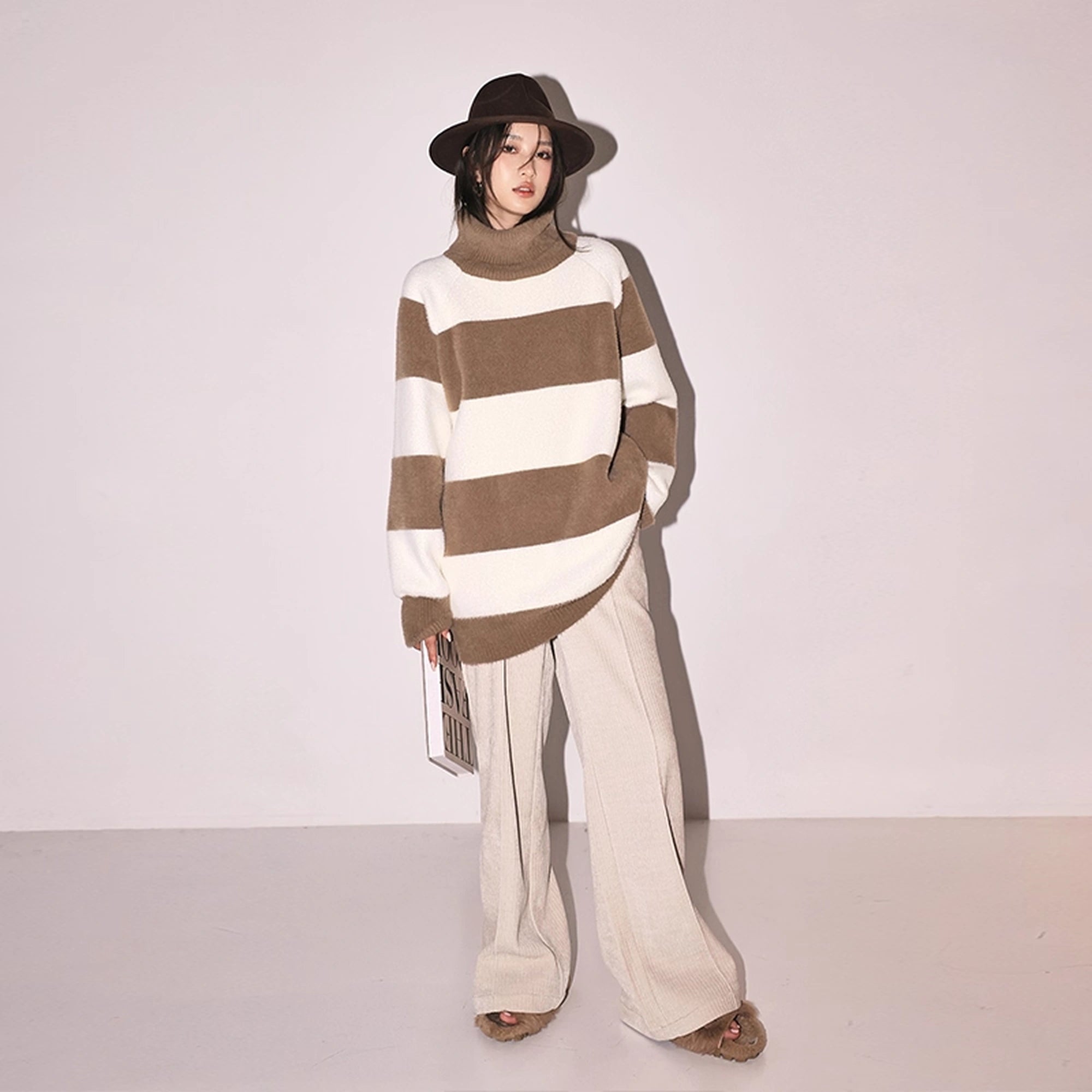 FU_FRESH_UP_Soft_High_Neck_Striped_Sweater_MISSTT