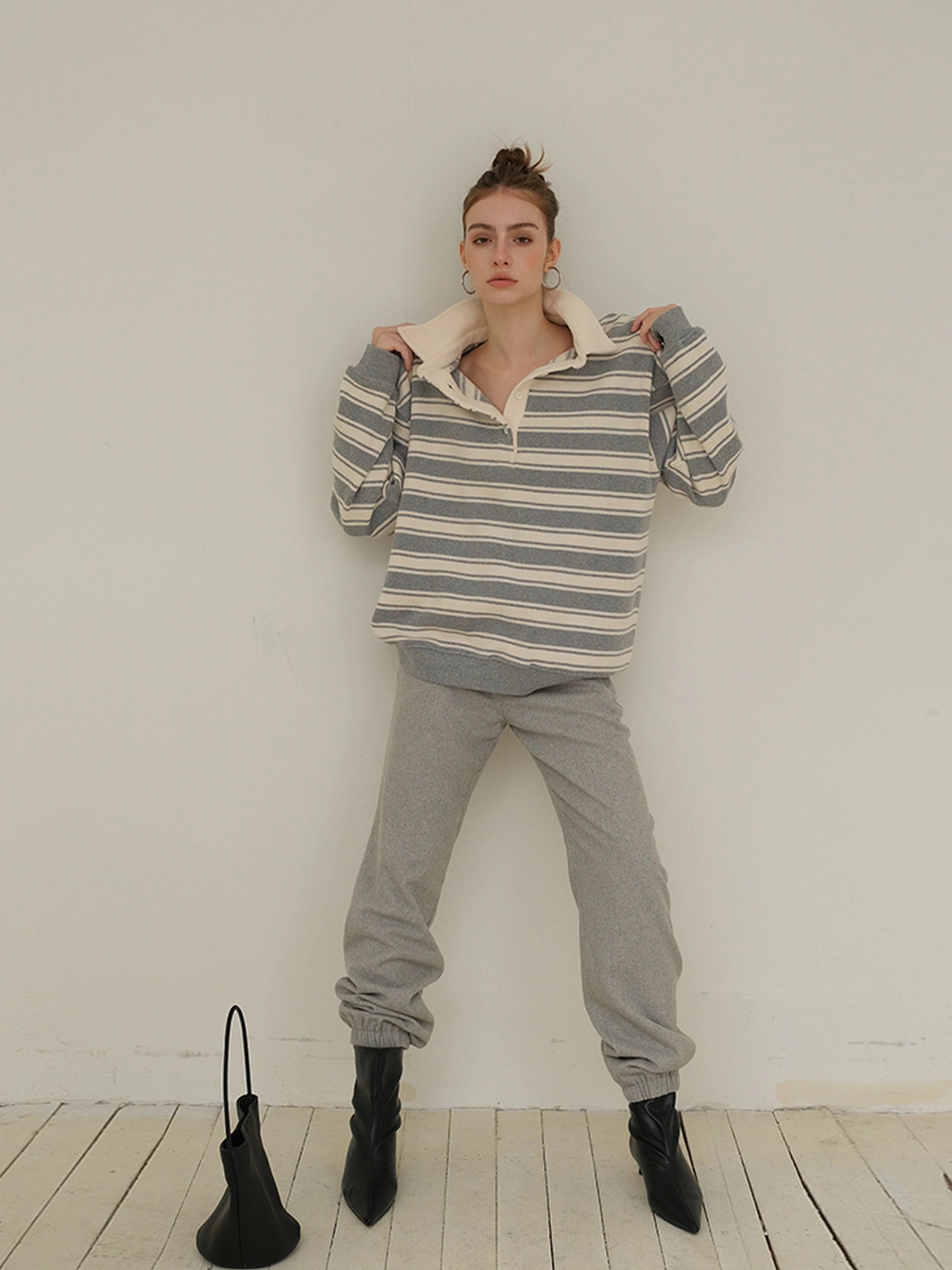 FU FRESH UP Soft Wool Tapered Knit Joggers